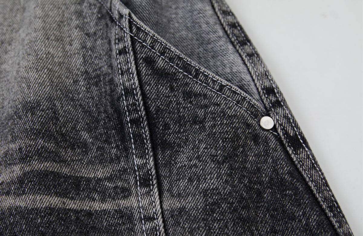 BOTANICA Washed Slim-Fit Distressed Jeans