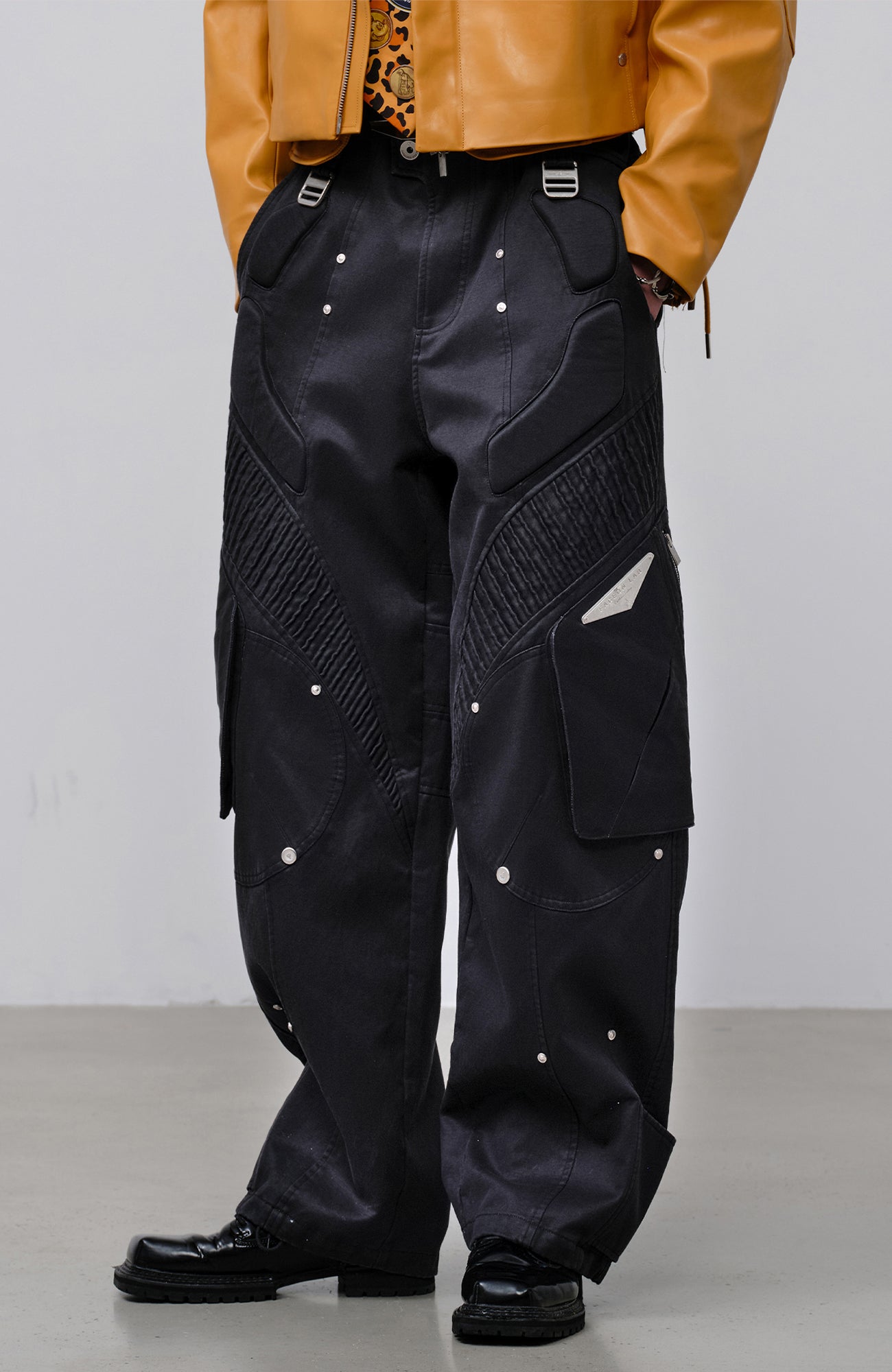 FACEONLAB Futuristic Multi-Pocket Utility Trousers