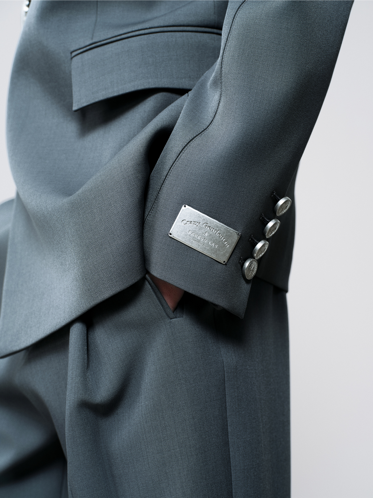 FACEONLAB Classic Asymmetric Belted Blazer
