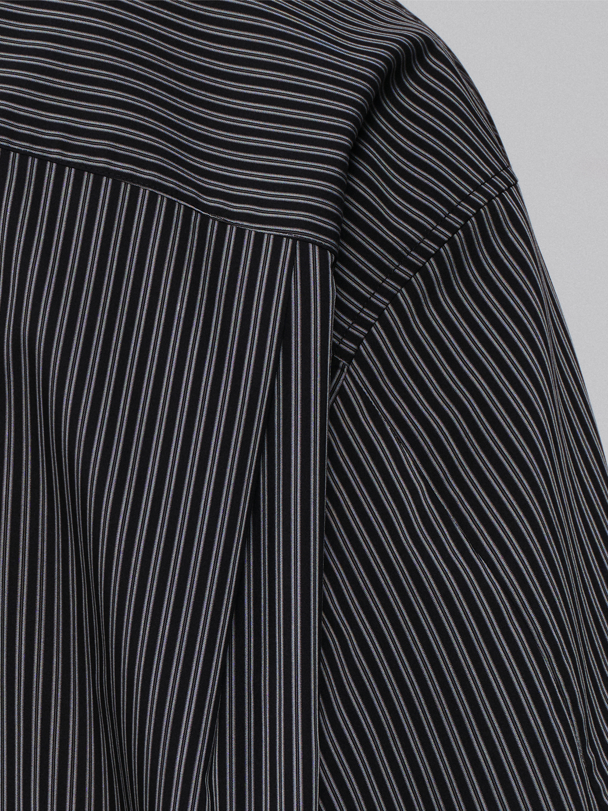 FACEONLAB Striped Cuban Collar Long-Sleeve Shirt