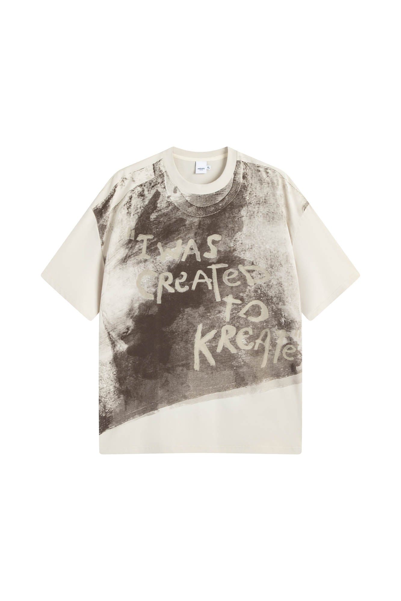 KREATE Slogan Dyed T-Shirt