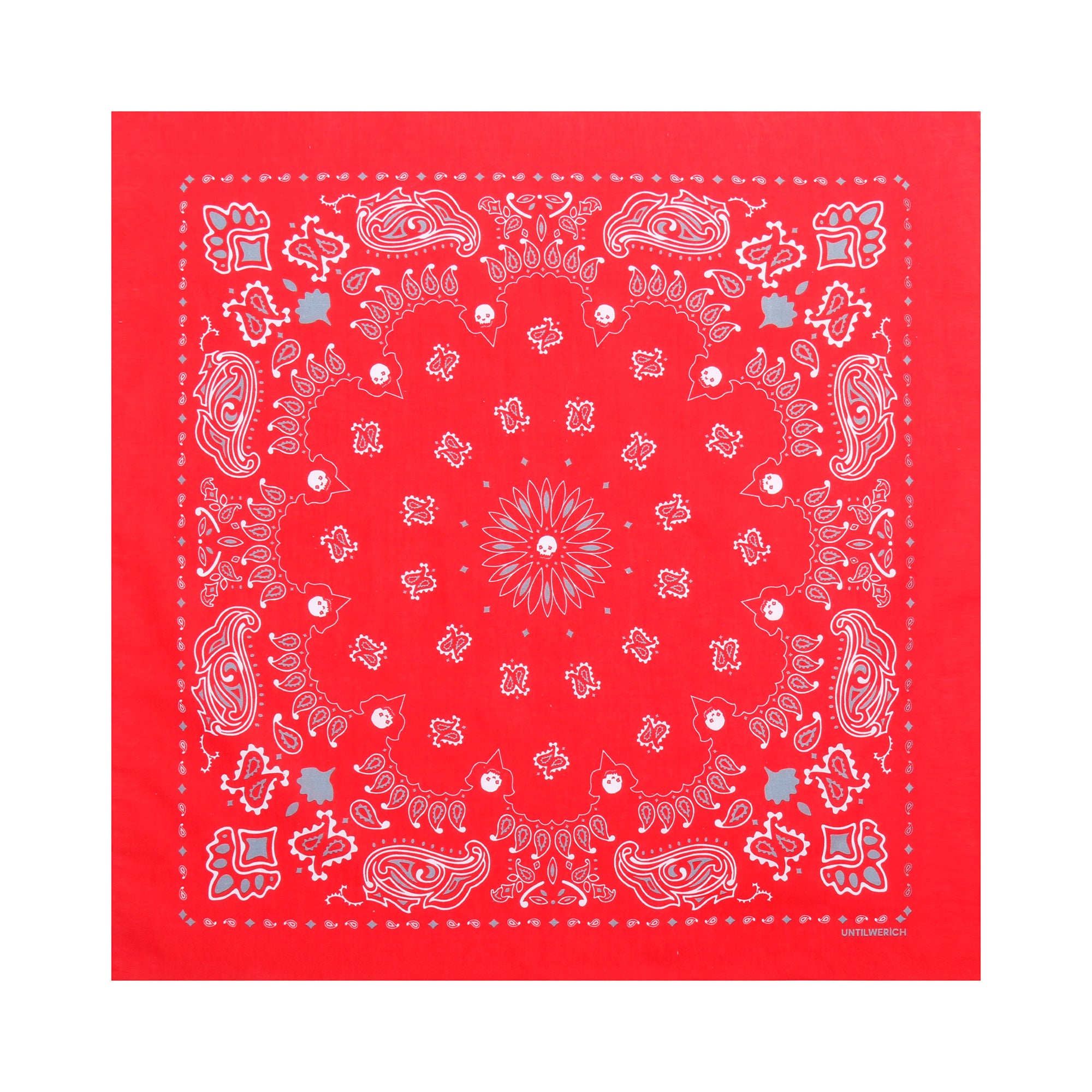 UNTILWERICH Paisley Square Bandana
