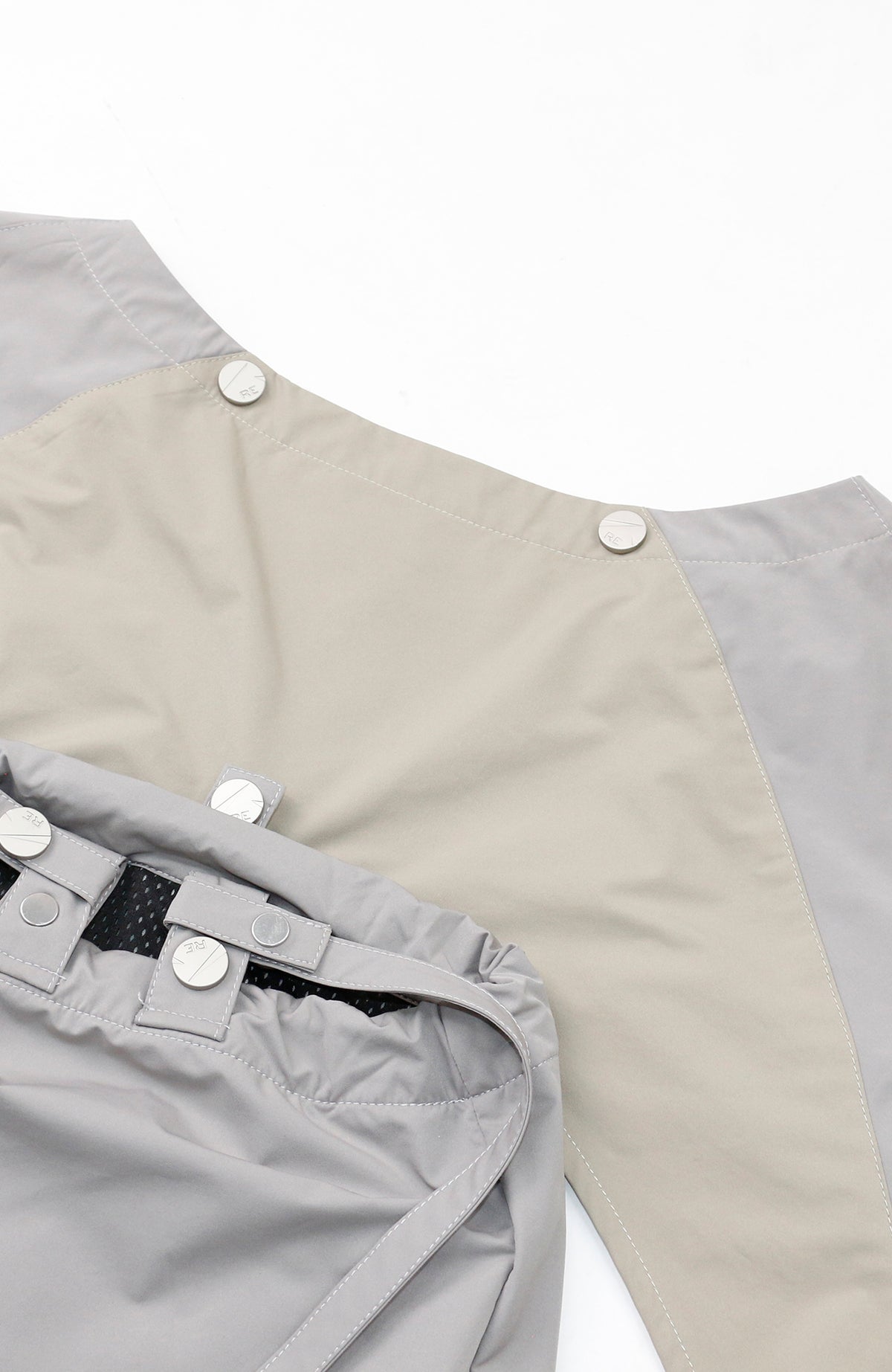 RELABEL Deconstructed Spliced Three-Way Outdoor Shell Jacket