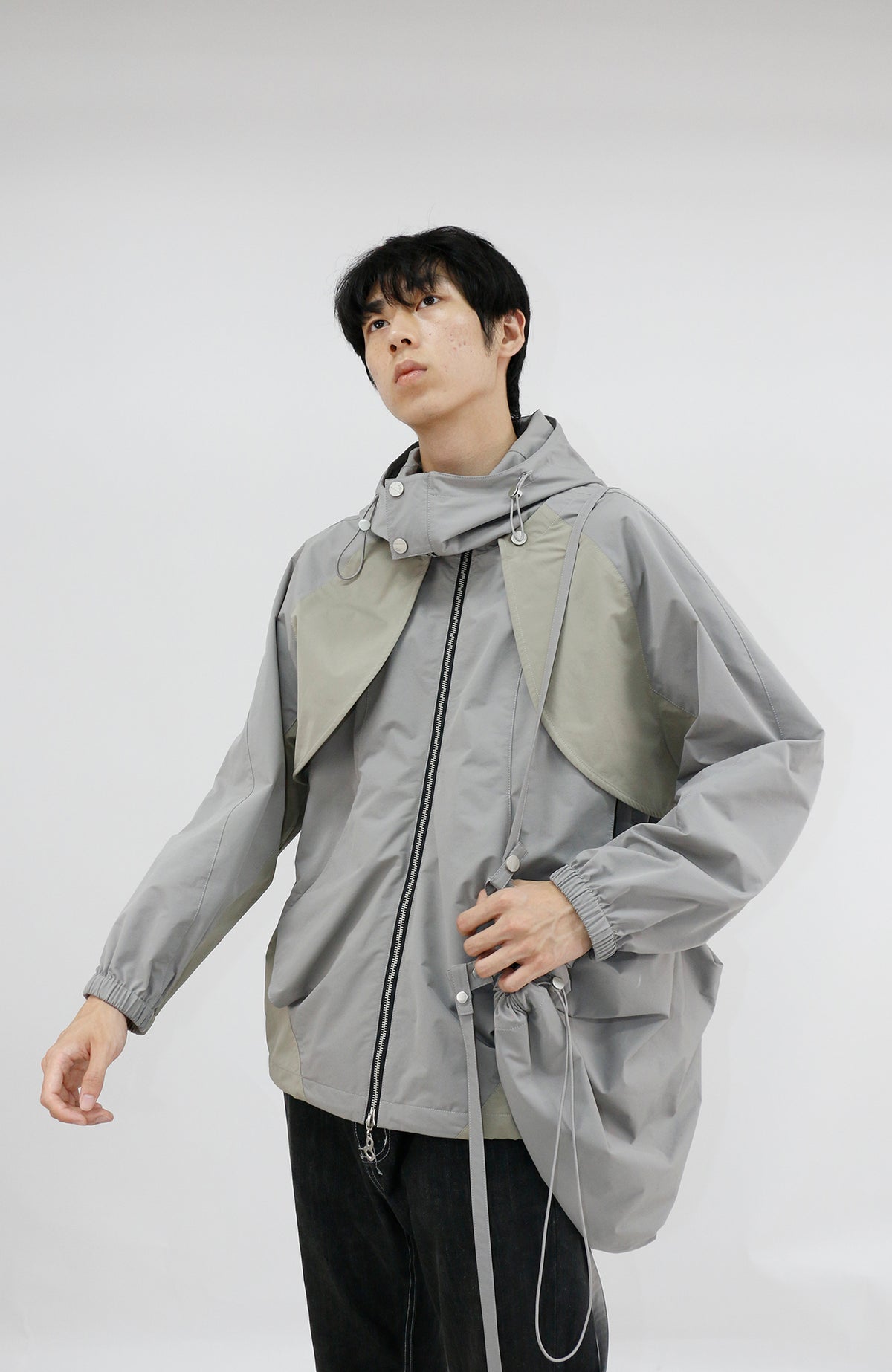 RELABEL Deconstructed Spliced Three-Way Outdoor Shell Jacket