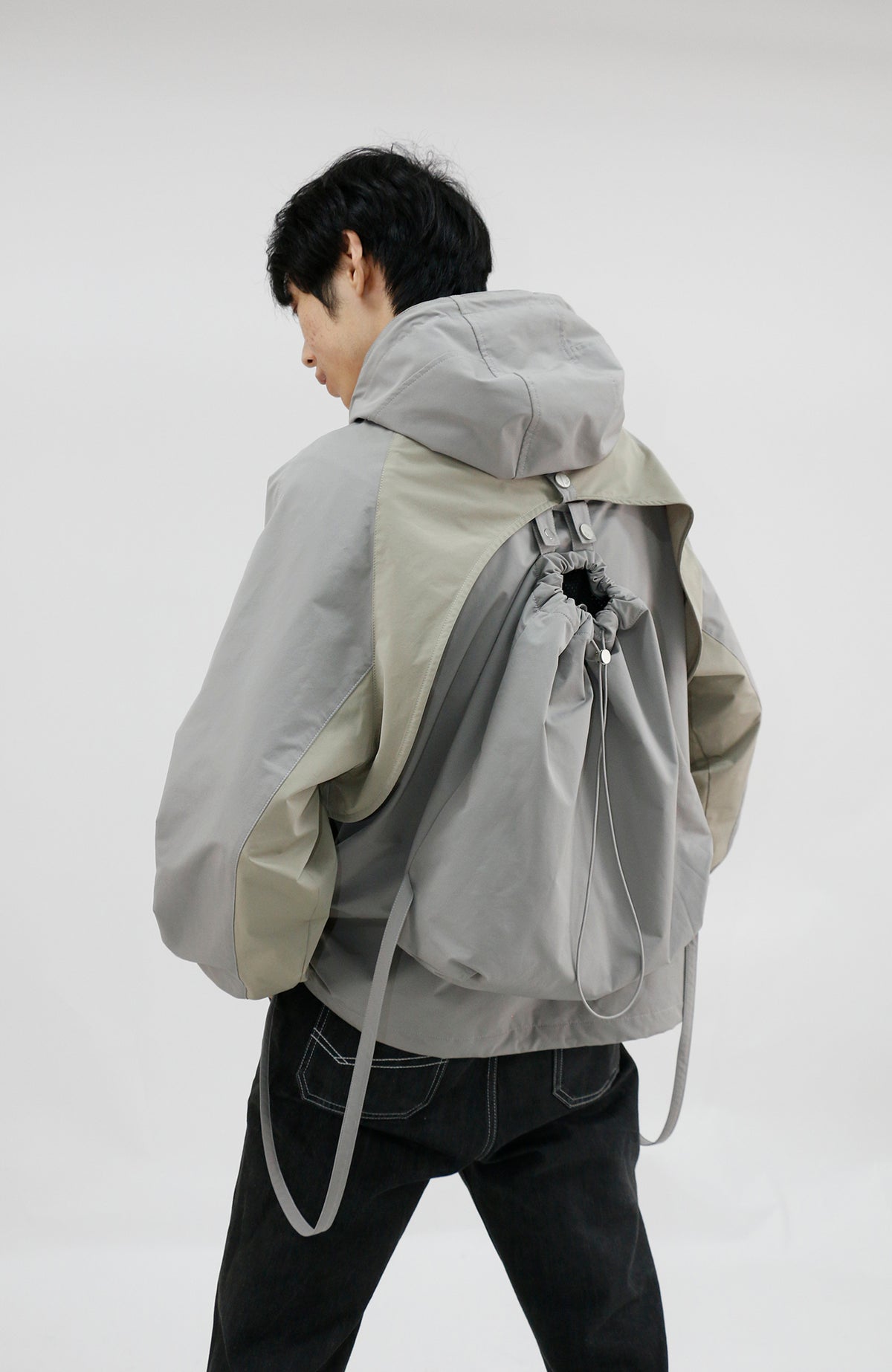RELABEL Deconstructed Spliced Three-Way Outdoor Shell Jacket