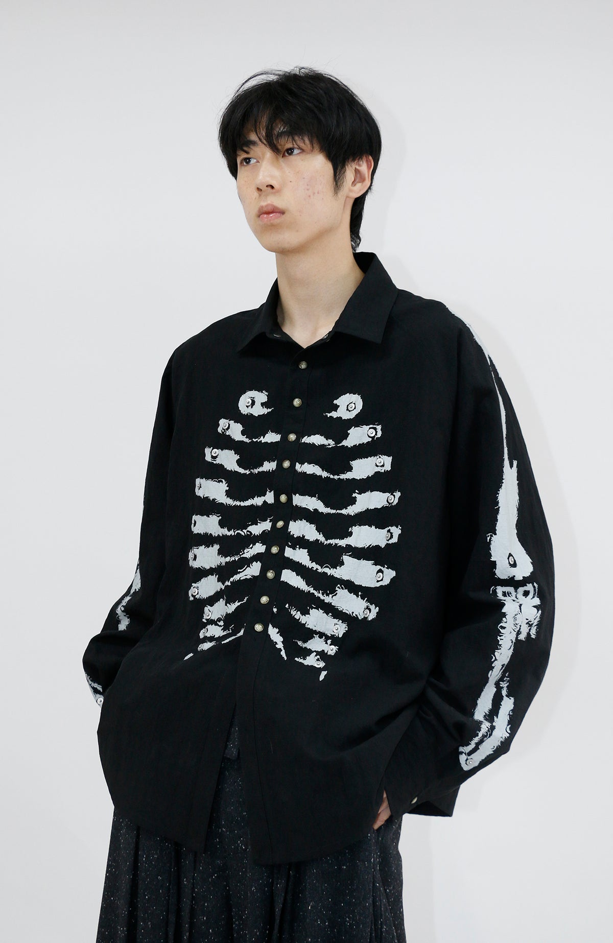 RELABEL Studded Oversized Long-Sleeve Shirt
