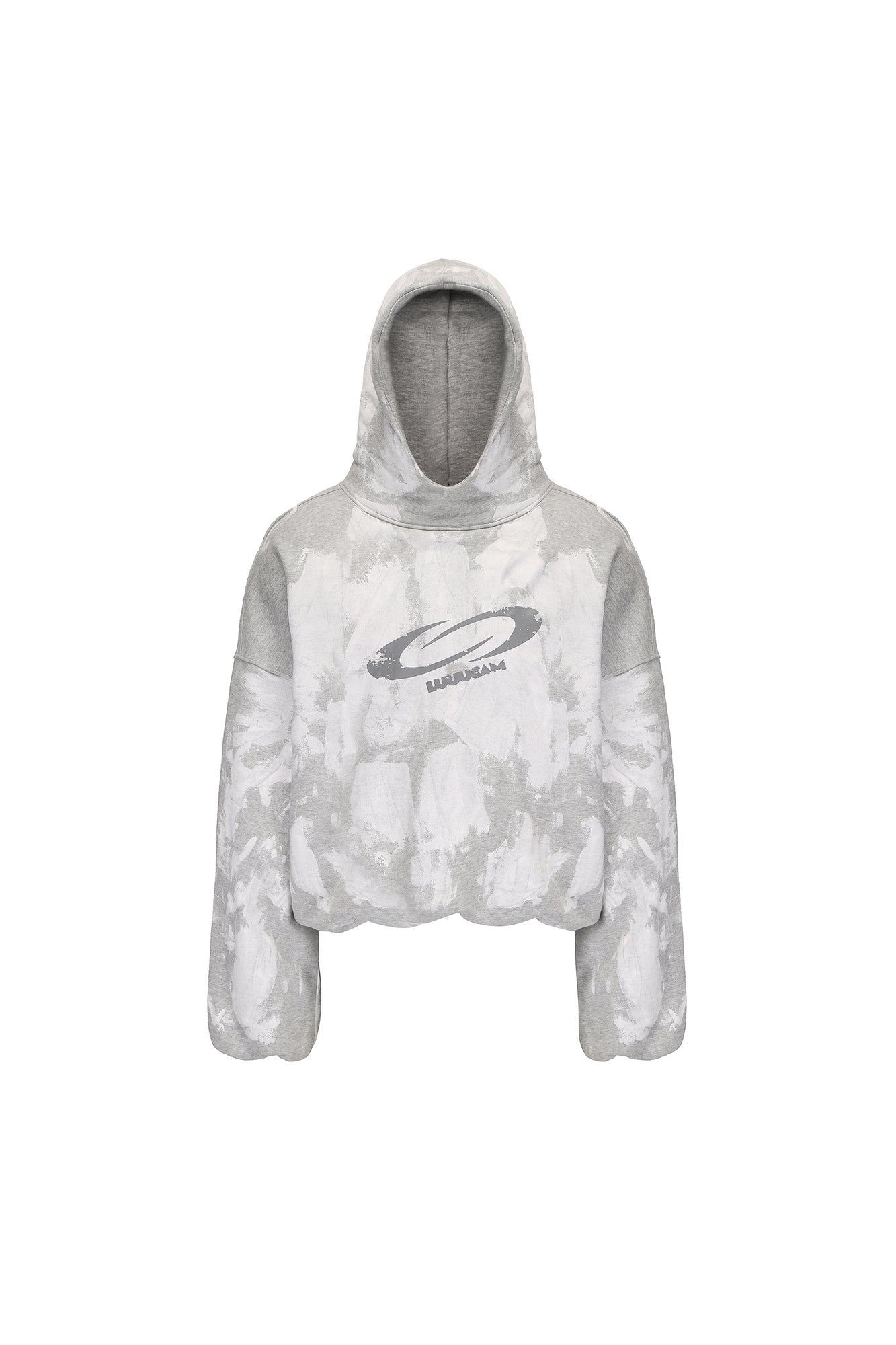 LUUUCAM Brush-Paint Faded Logo Hoodie, premium urban and streetwear designers apparel on PROJECTISR.com, LUUUCAM