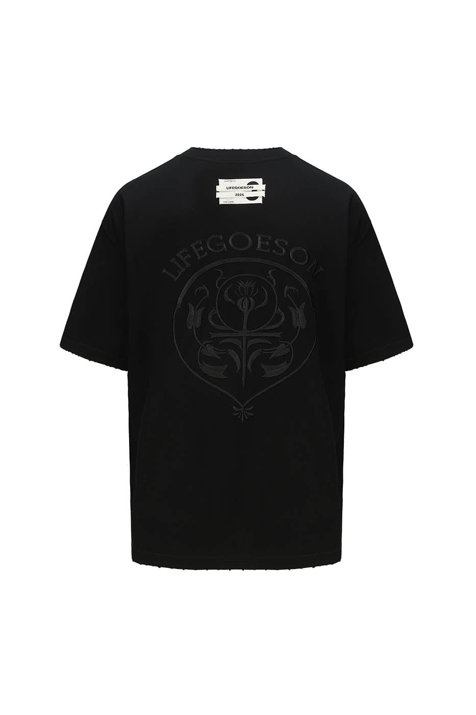 LIFEGOESON Petrichor Spliced Frayed T-Shirt