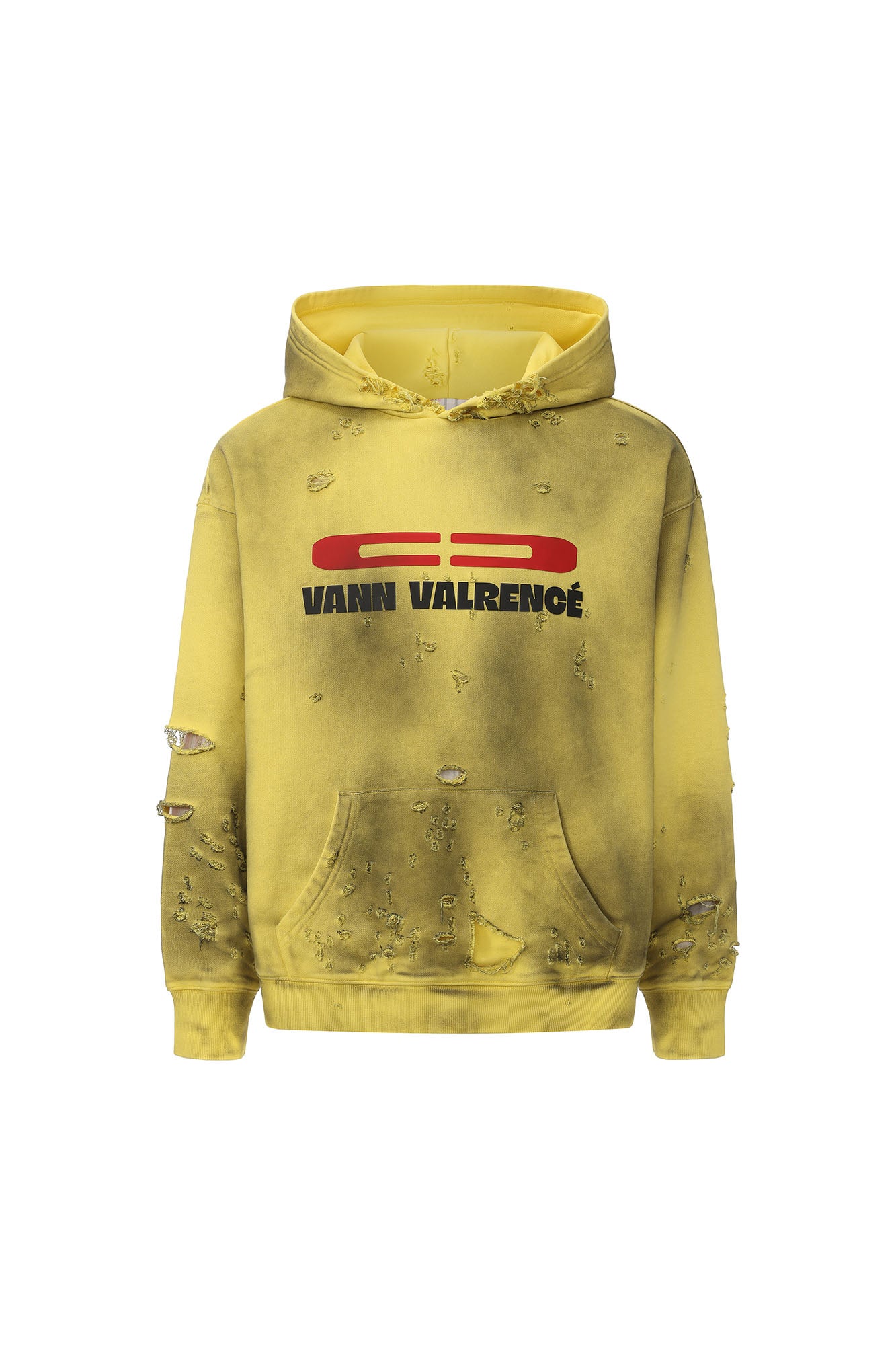VANN VALRENCE Washed Reversible Distressed Hoodie, premium urban and streetwear designers apparel on PROJECTISR.com, VANN VALRENCE