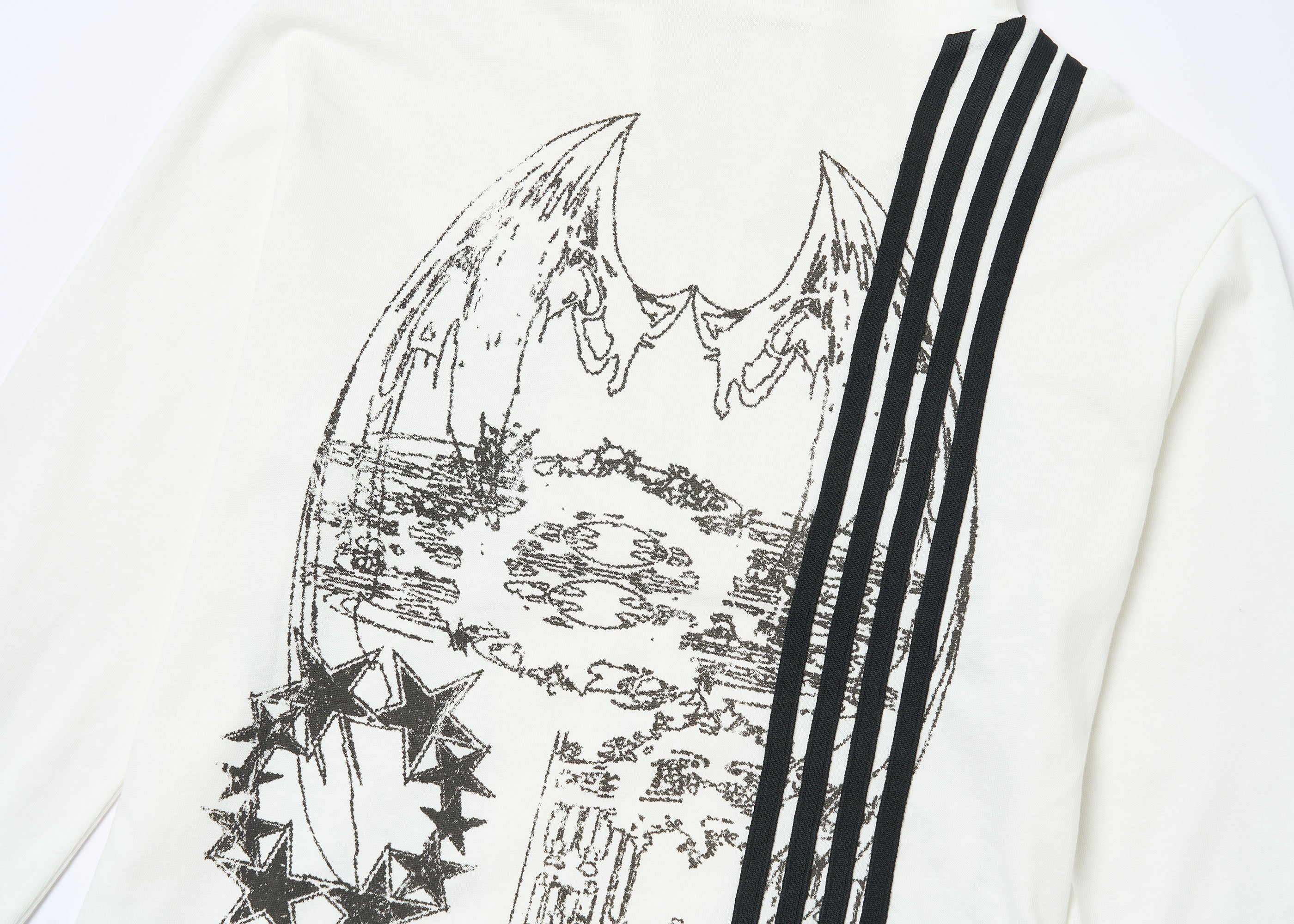 SAXGENWON Dreamcore Thorn Full-Print Zip-Up Hoodie