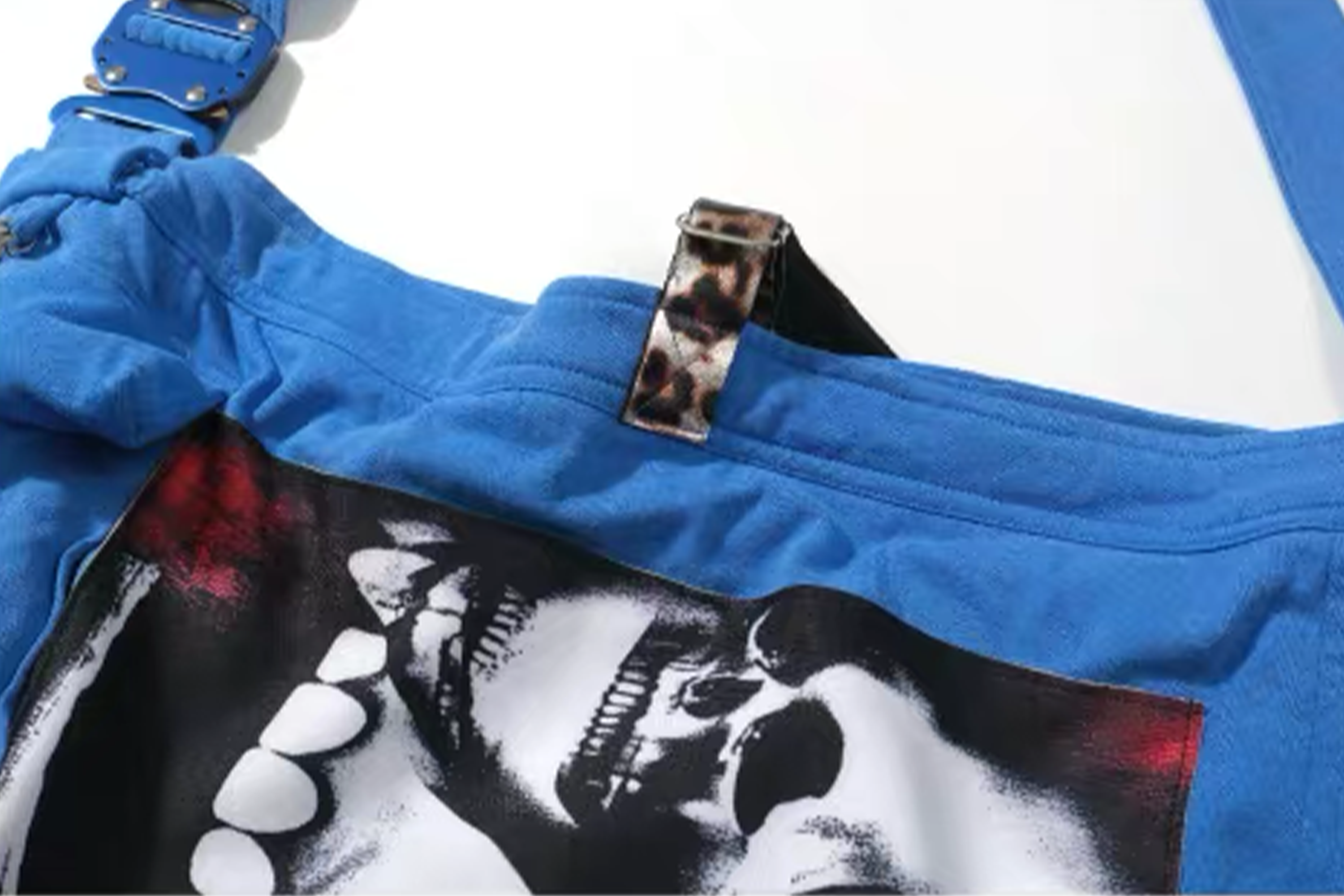 NOTHINGNESS WORLD Adjustable Skull Graphic Oversized Shoulder Bag, premium urban and streetwear designers apparel on PROJECTISR.com, NOTHINGNESS WORLD