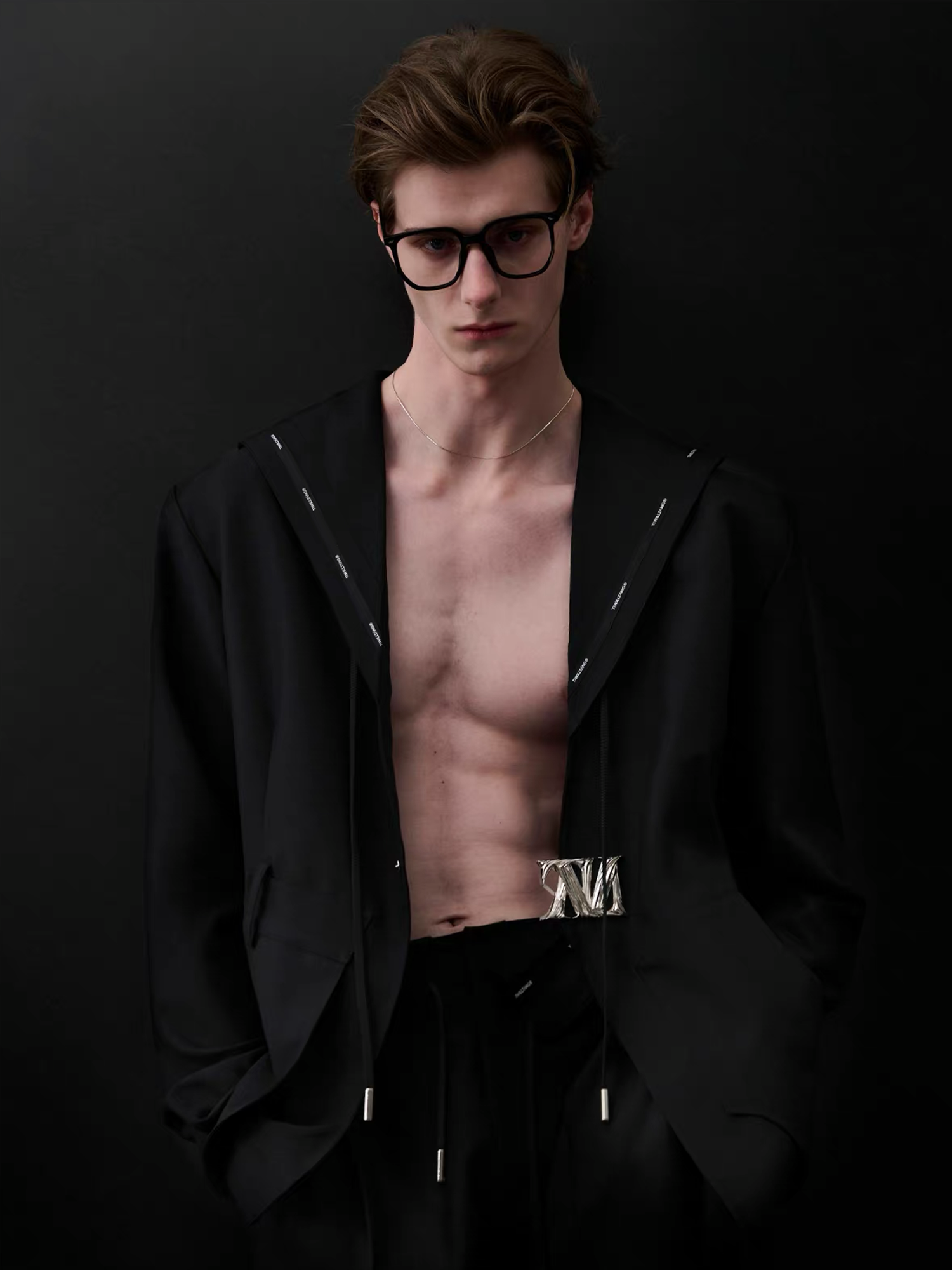 TIWILLTANG Minimal Sailor Collar Shirt