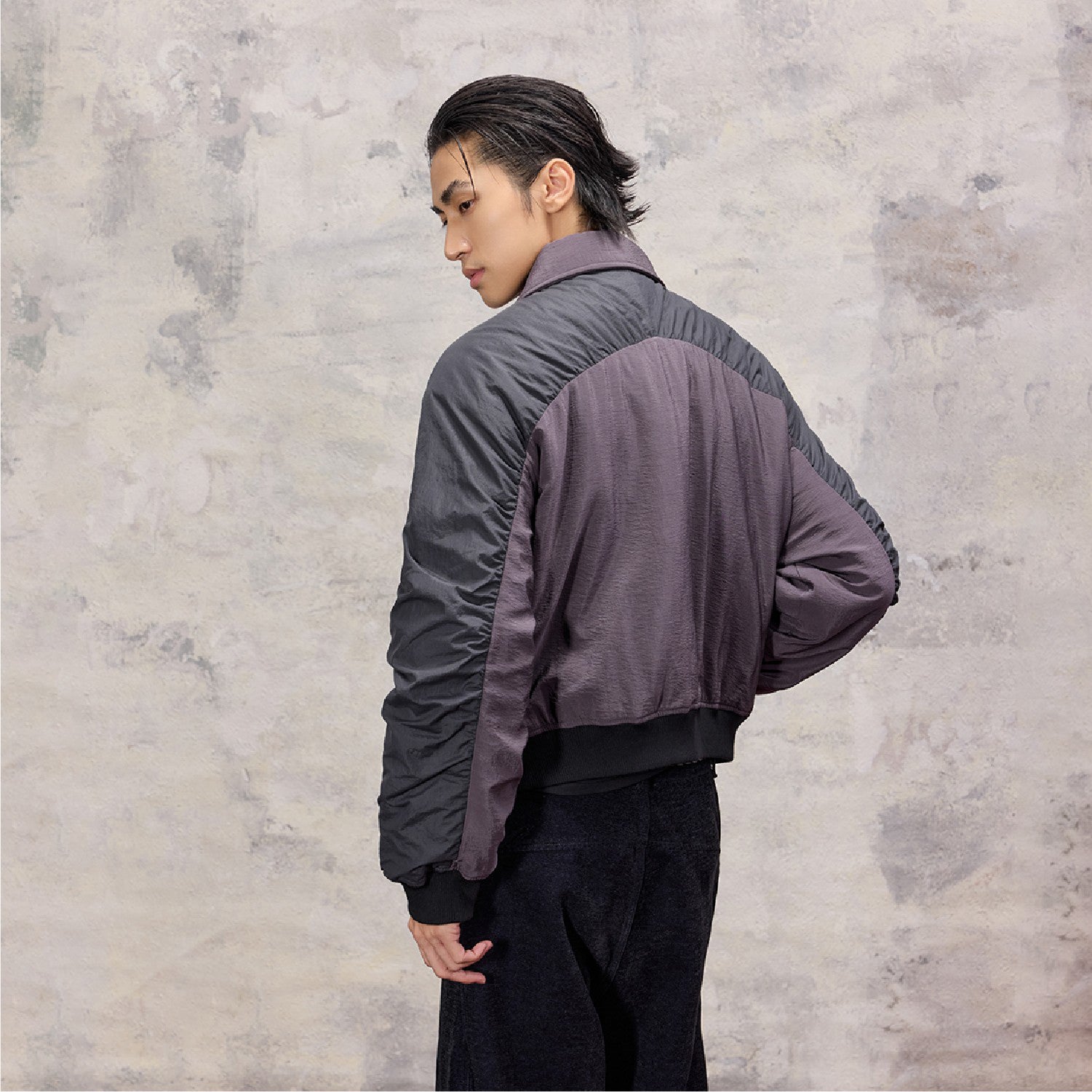 ALVNG AR ANTS Tucked Pleats Saber Sleeve Jacket