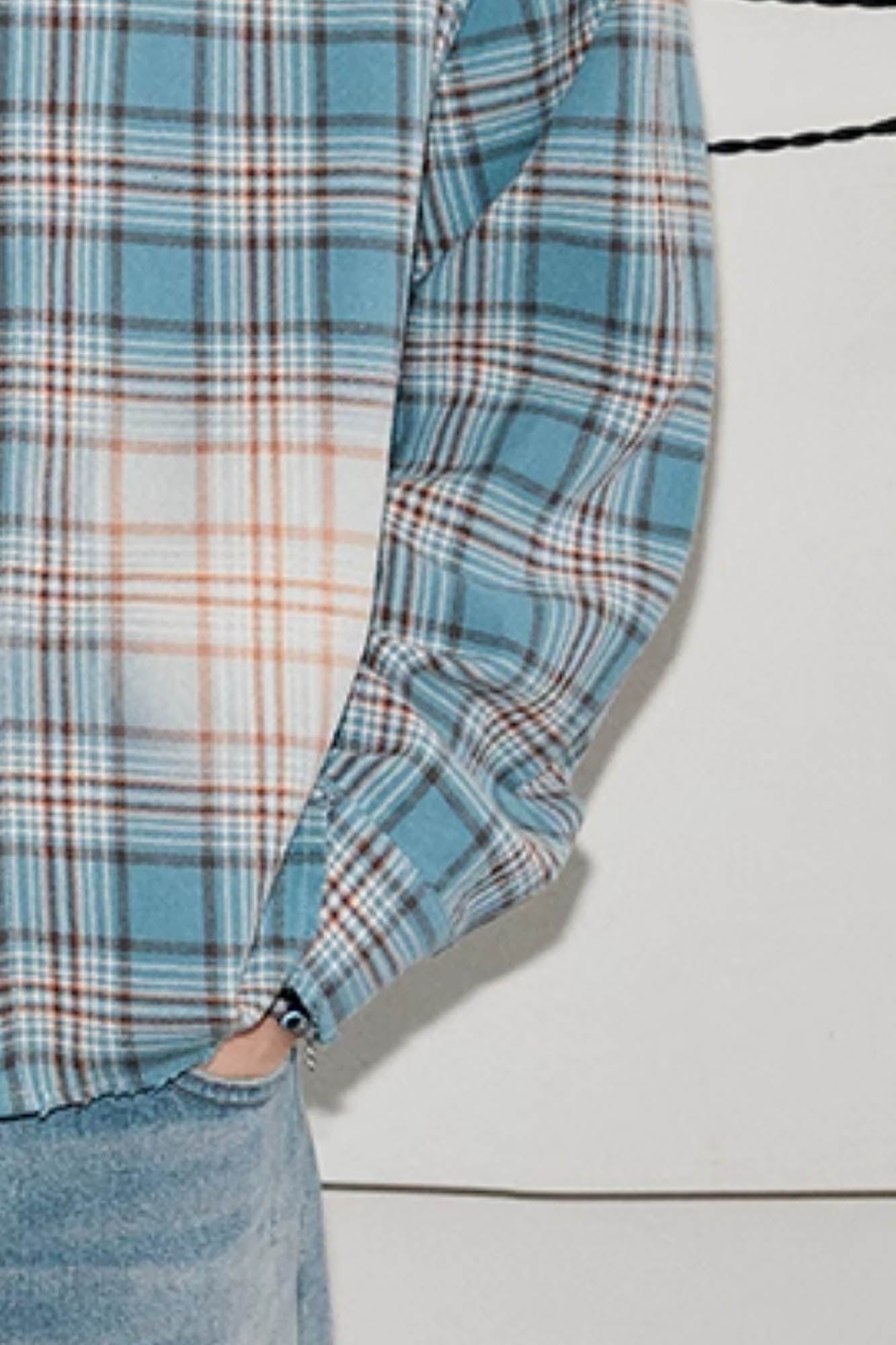 KREATE Faded Plaid Shirt