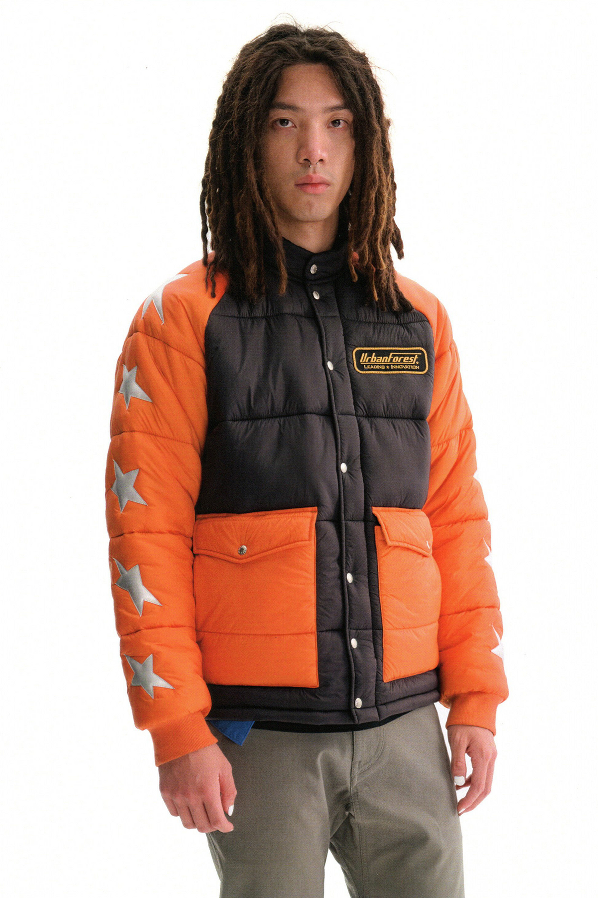 URBAN+FOREST Utility Puffer Jacket, premium urban and streetwear designers apparel on PROJECTISR.com, URBAN+FOREST
