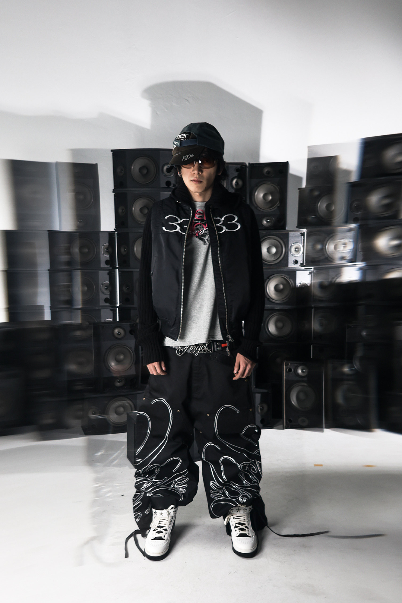 PCCVISION Washed Distressed Embroidered Cap