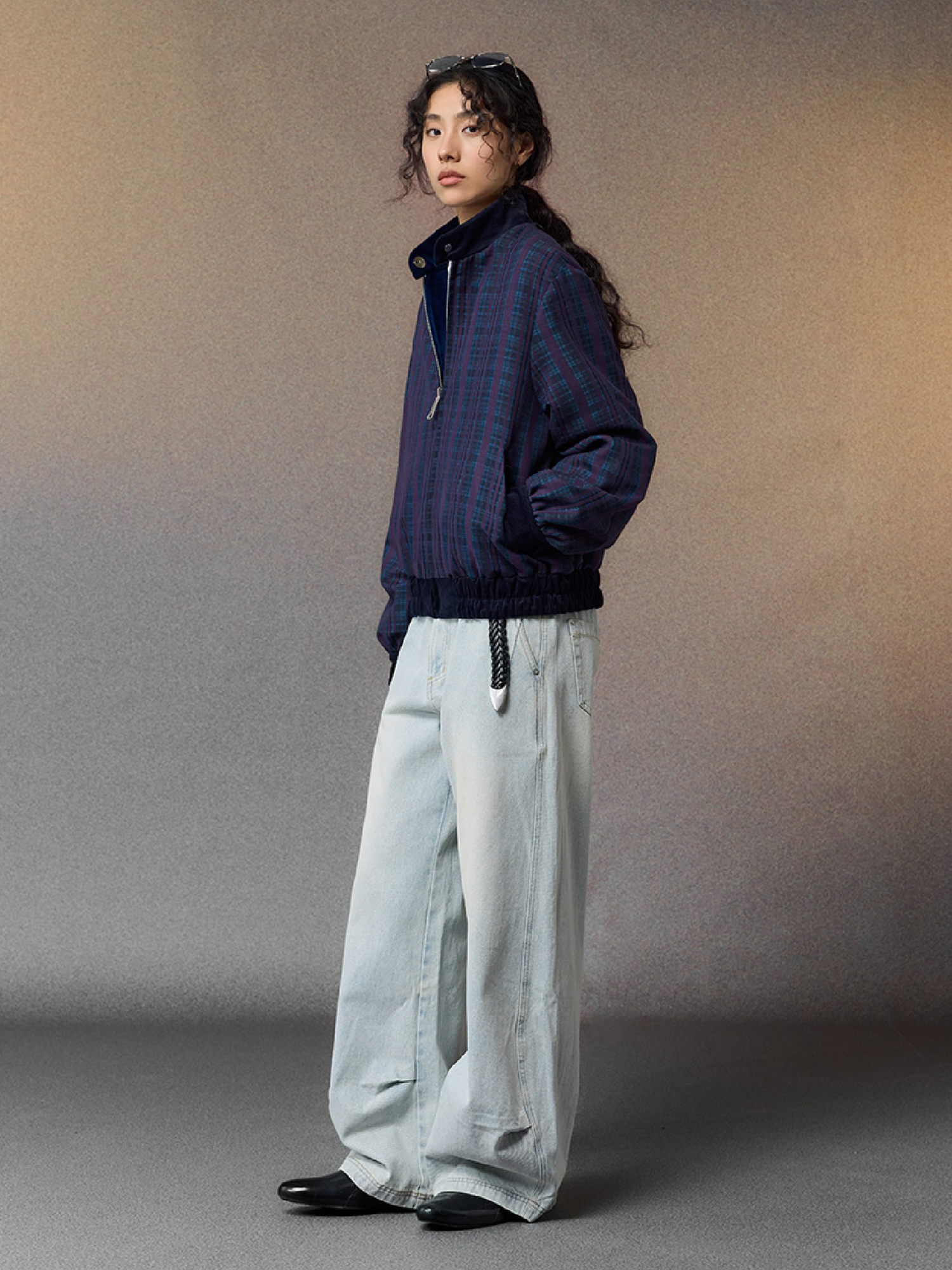 ALVNG AR ANTS Reversible Velvet  Plaid Jacket, premium urban and streetwear designers apparel on PROJECTISR.com, ALVNG AR ANTS