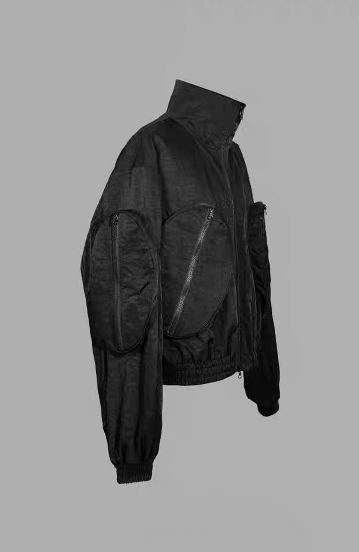 VANGUARDIA Large-Pocket Nylon Cropped Jacket