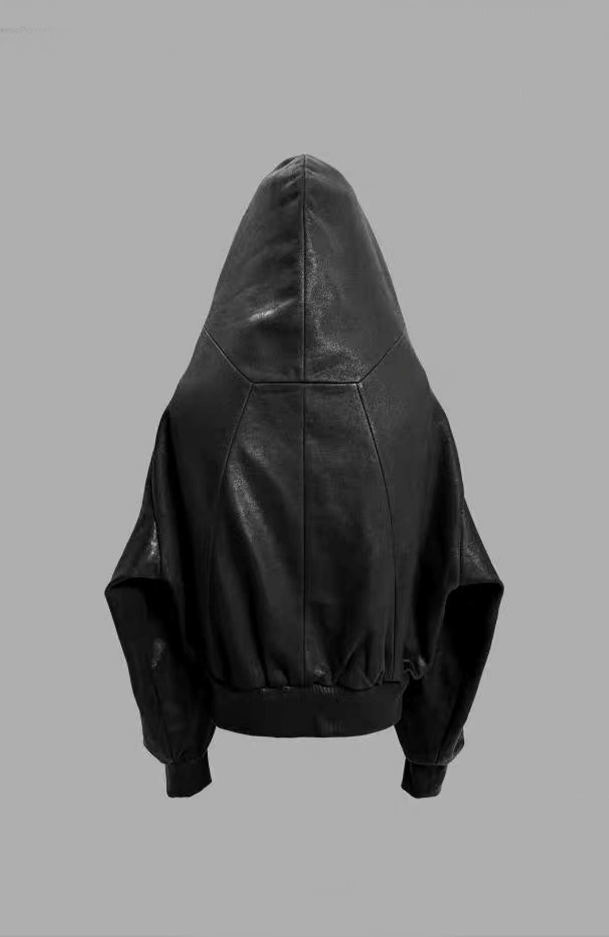 VANGUARDIA Brush-Wax Coated Oversized Hooded Jacket