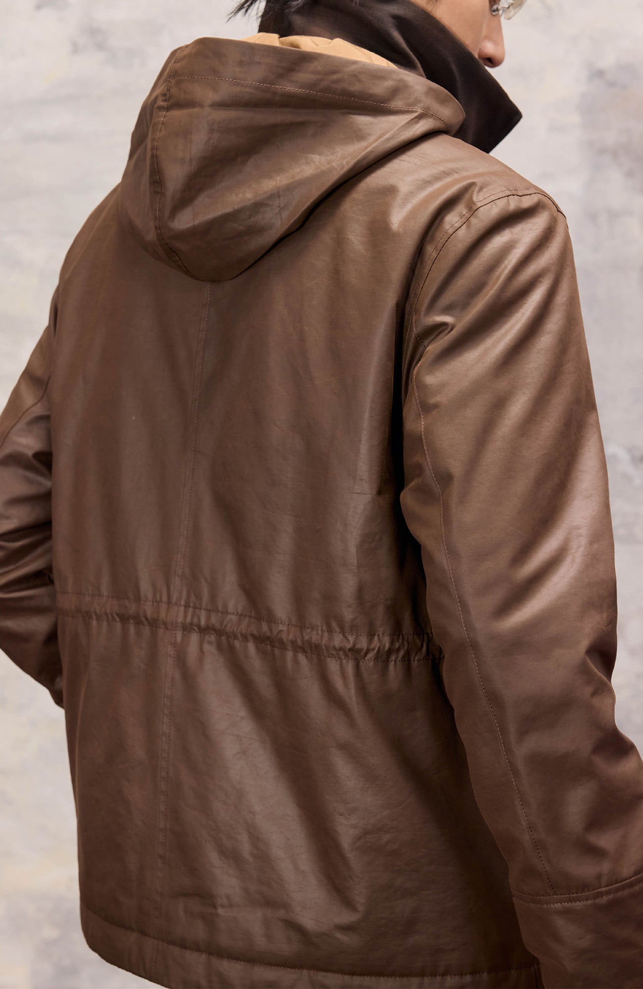 ALVNG AR ANTS Faux Layered Waist-Cinched Jacket