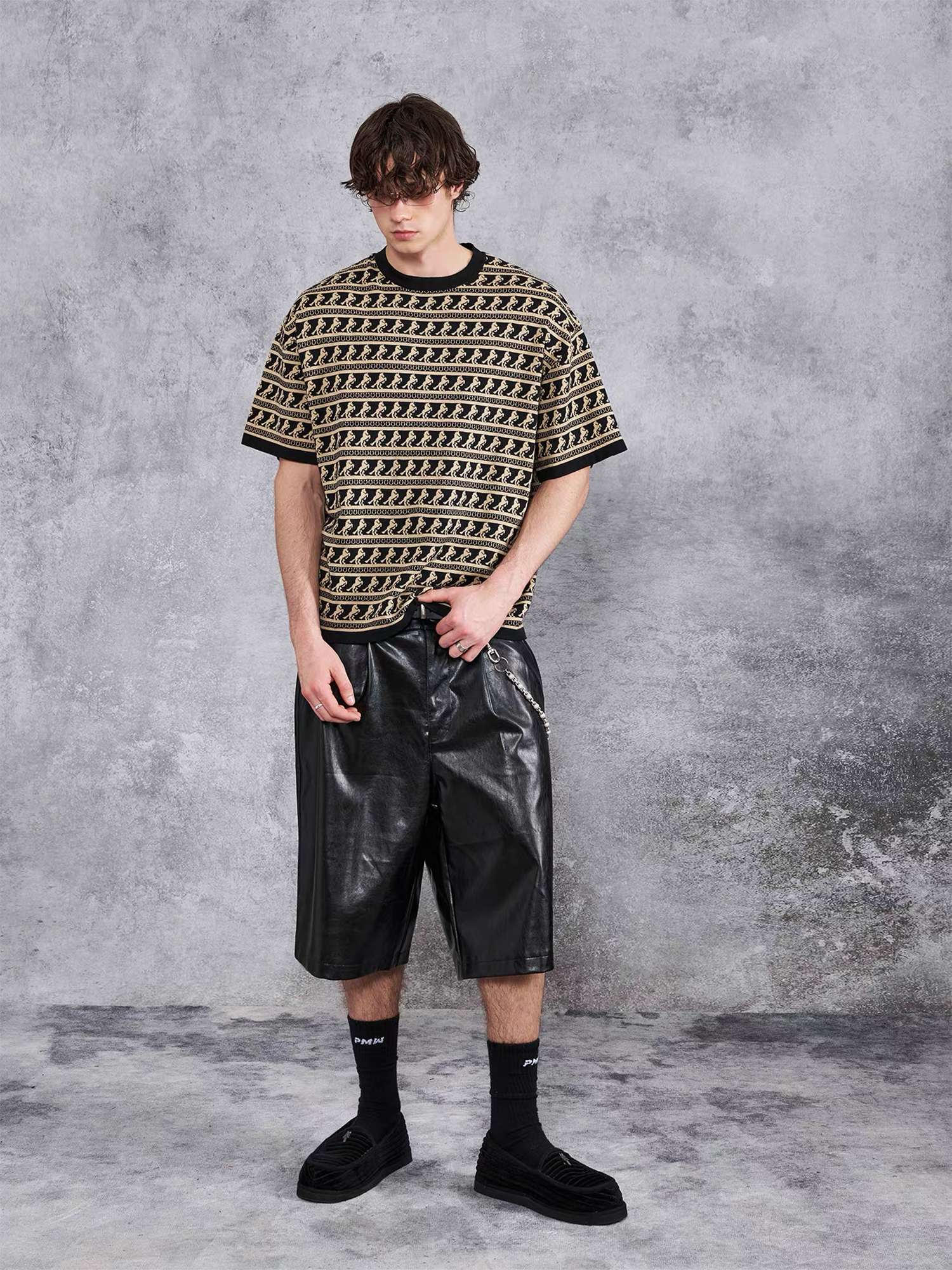 PMW Horse Jacquard Knitted T Shirt, premium urban and streetwear designers apparel on PROJECTISR.com, PMW
