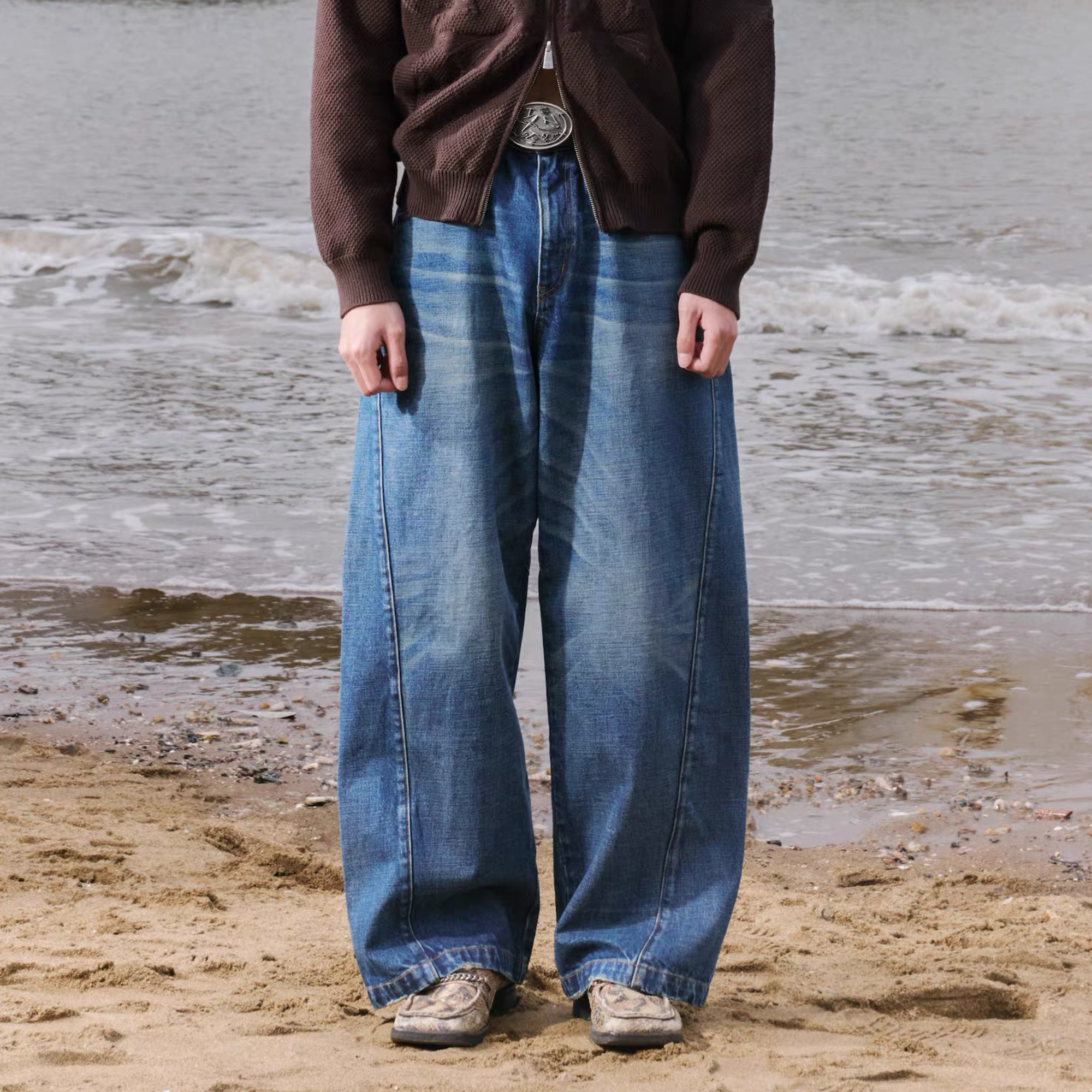 IN EXISTENCE Washed Relaxed Straight Jeans, premium urban and streetwear designers apparel on PROJECTISR.com, IN EXISTENCE