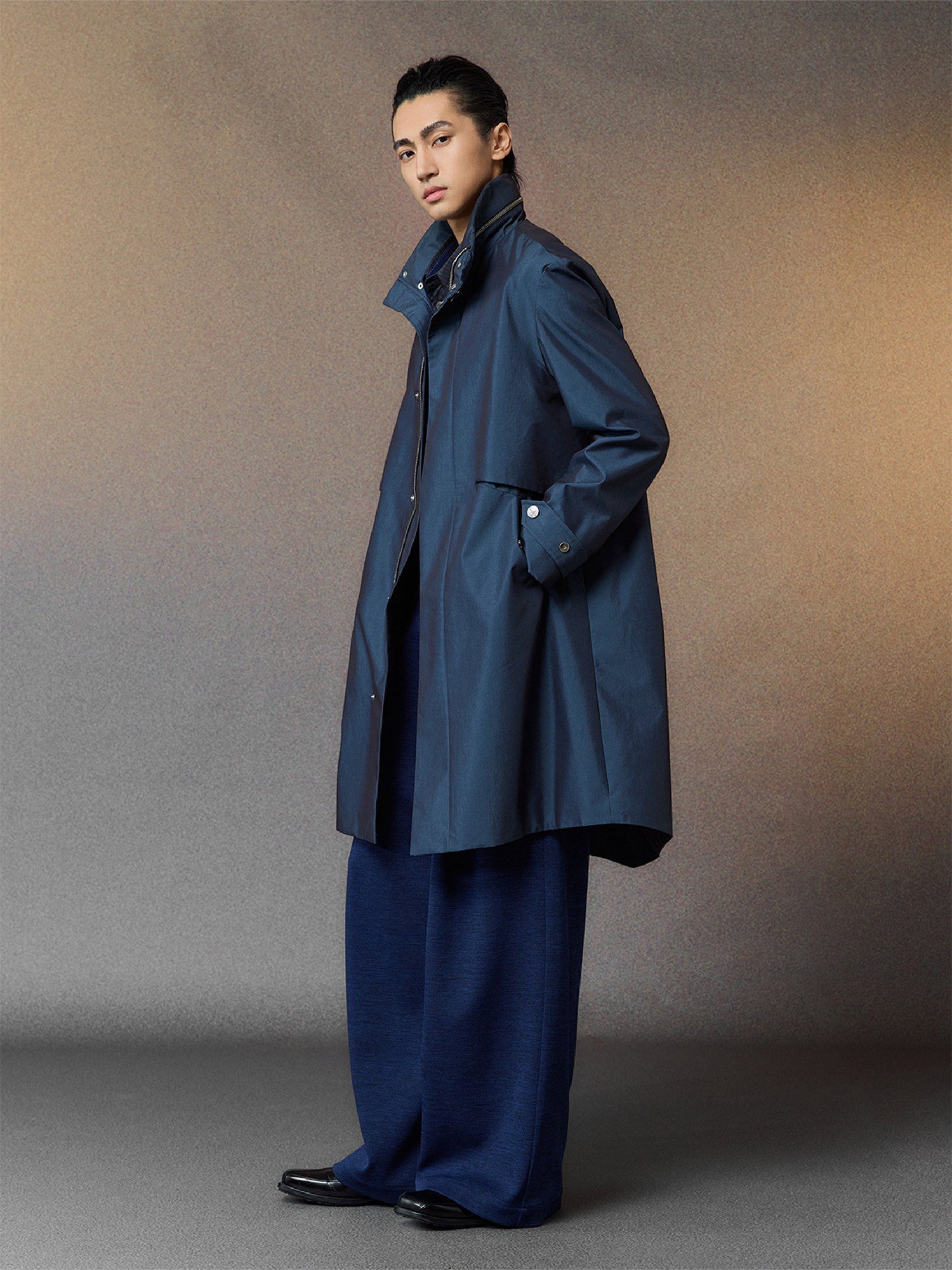 ALVNG AR ANTS Pleated Twill-Blend Wide Trousers