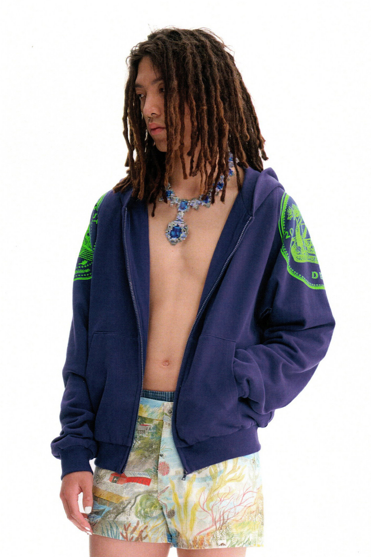 URBAN+FOREST Mythic Coin Graphic Double-Layer Hooded Jacket, premium urban and streetwear designers apparel on PROJECTISR.com, URBAN+FOREST