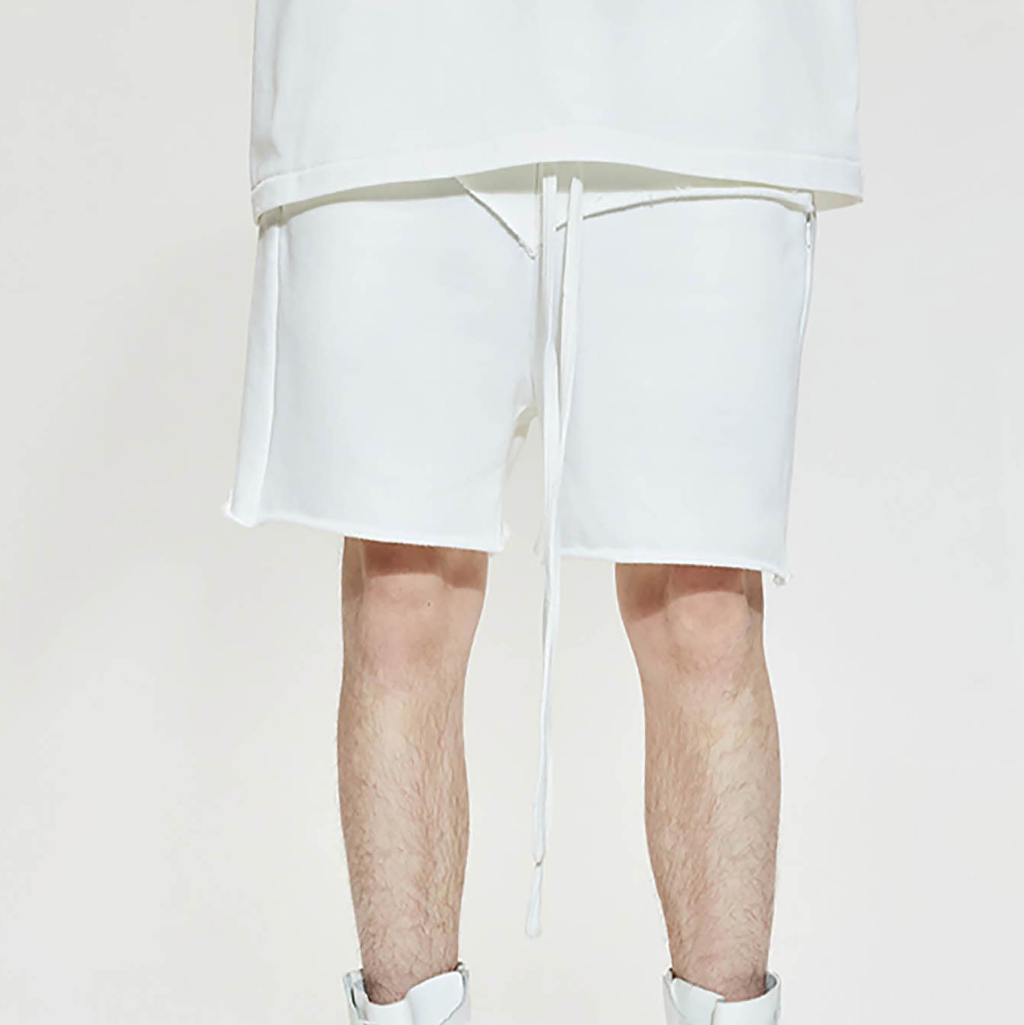 LIFEGOESON Double-Layer Frayed Shorts