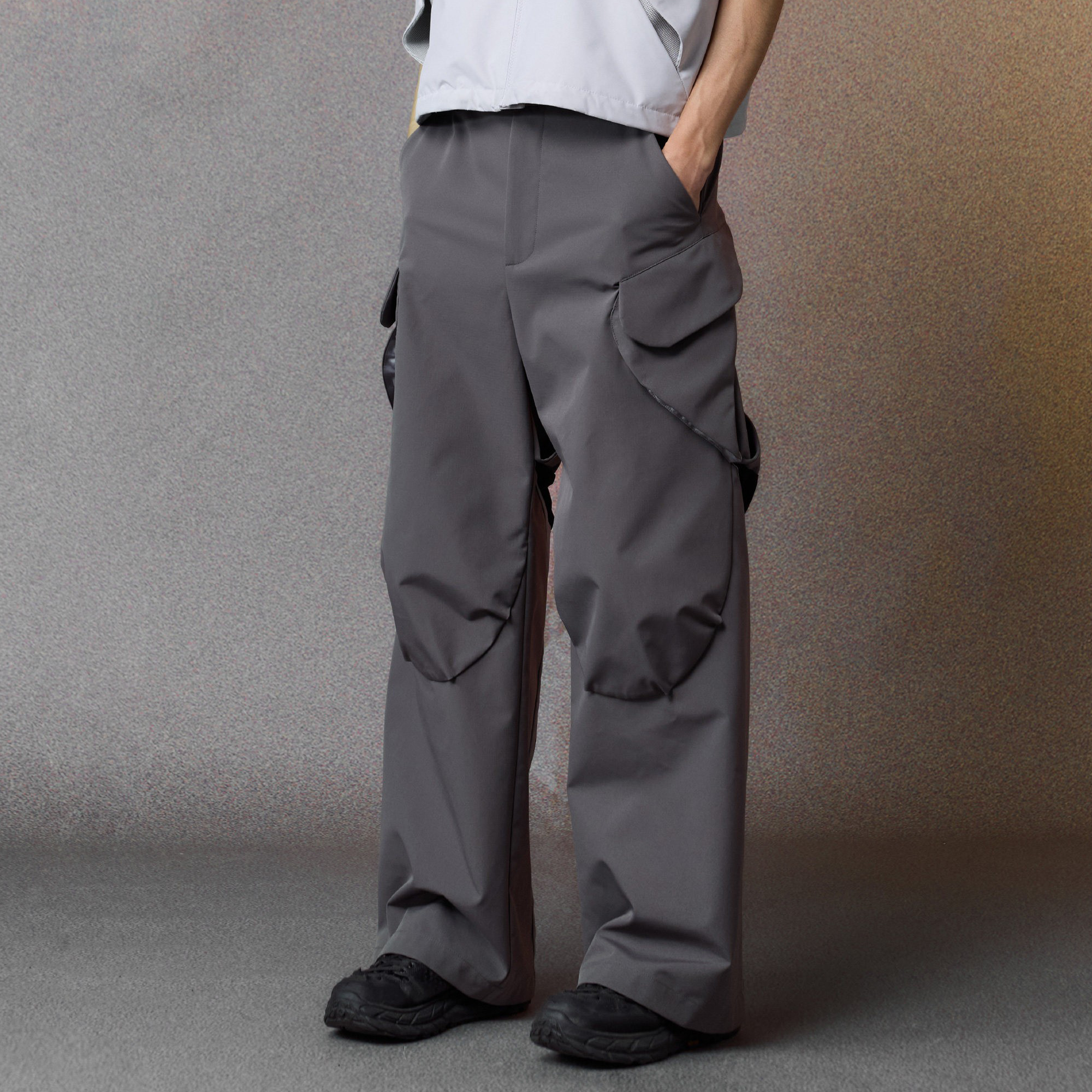 ALVNG AR ANTS Utility Waterproof Softshell Cargo Pants, premium urban and streetwear designers apparel on PROJECTISR.com, ALVNG AR ANTS
