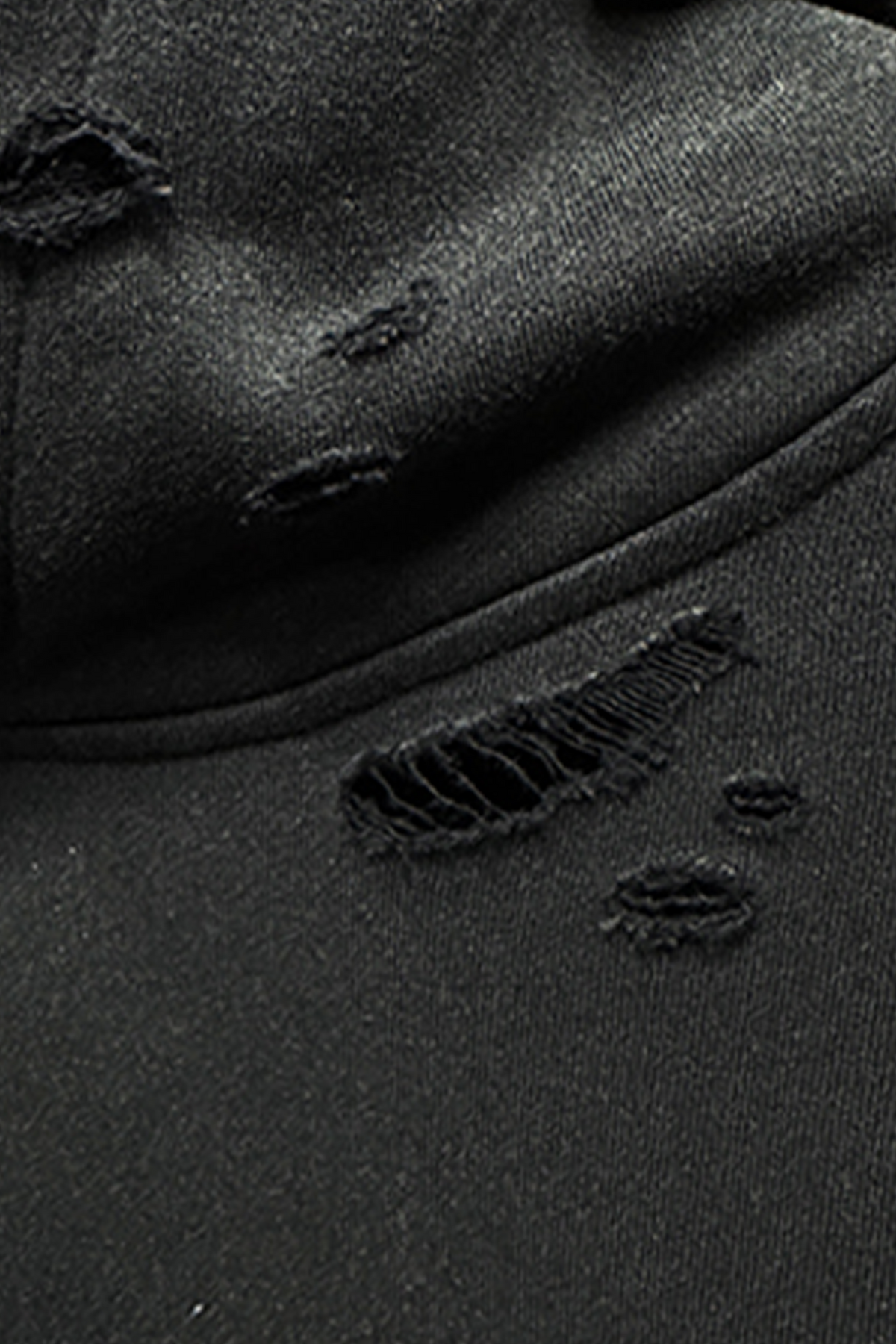 ANTI WAR REVIVAL Distressed Cut-Out Graphic Hoodie