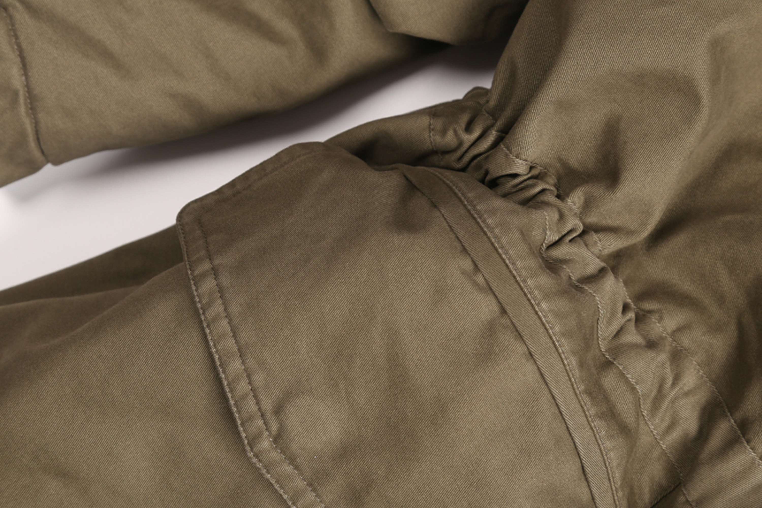 TRECLUB Retro Faux Fur Lining Oversized Parka