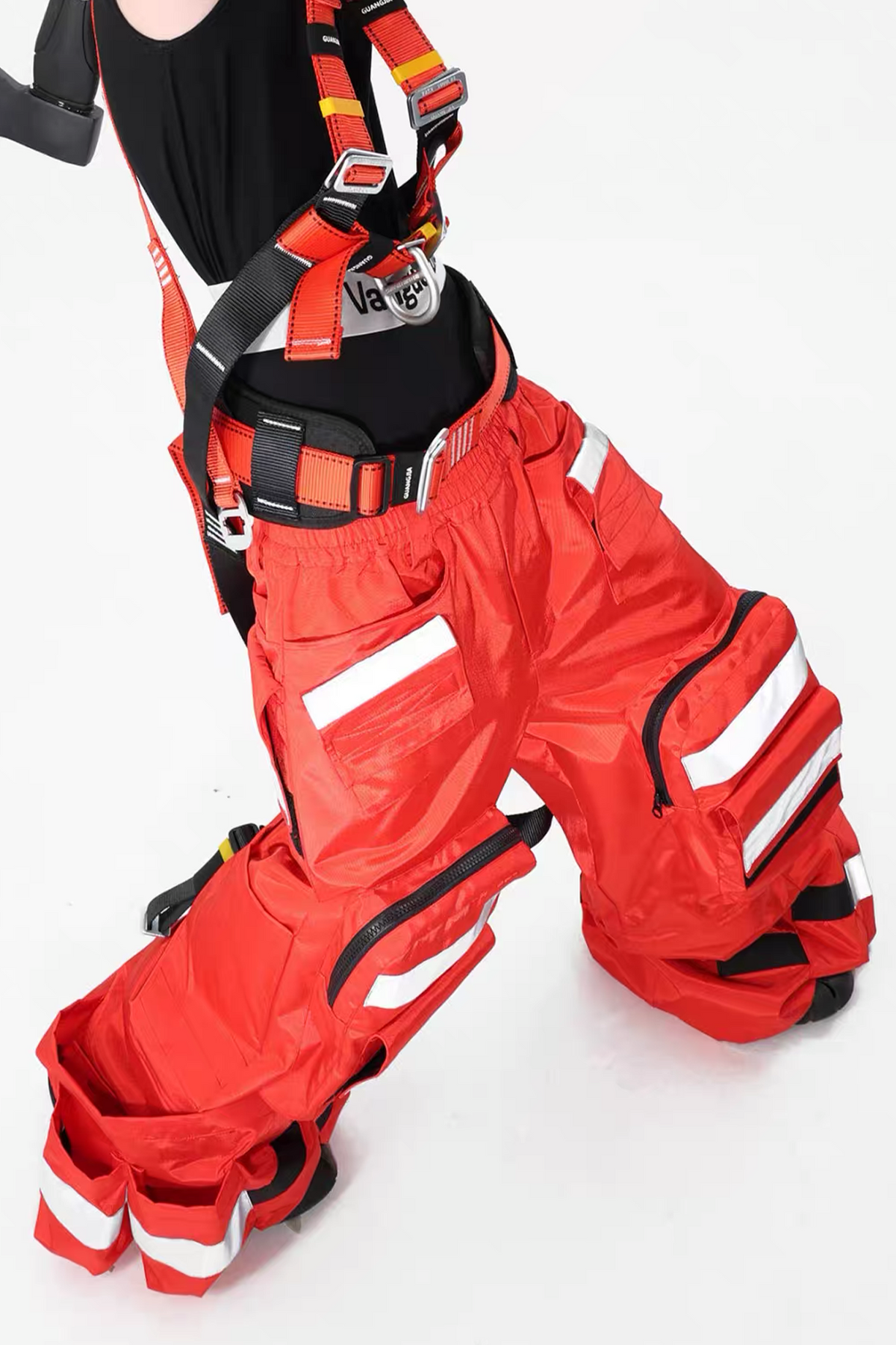 VANGUARDIA Reflective Multi-Pocket Nylon Cargo Pants
