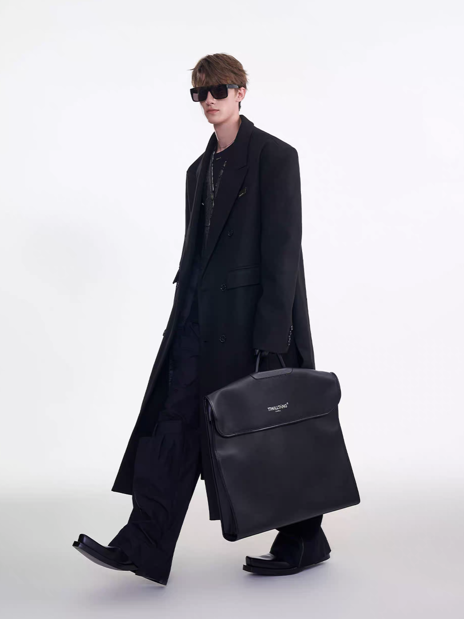 TIWILLTANG Modern Maxi Wool Coat