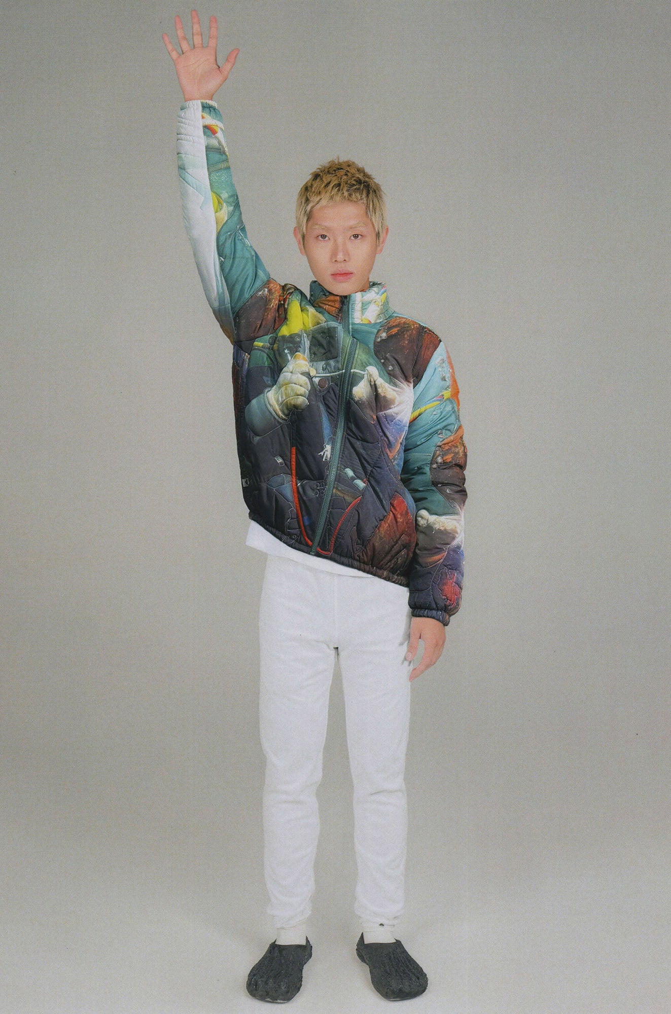 URBAN+FOREST Full-Print Quilted Puffer Jacket