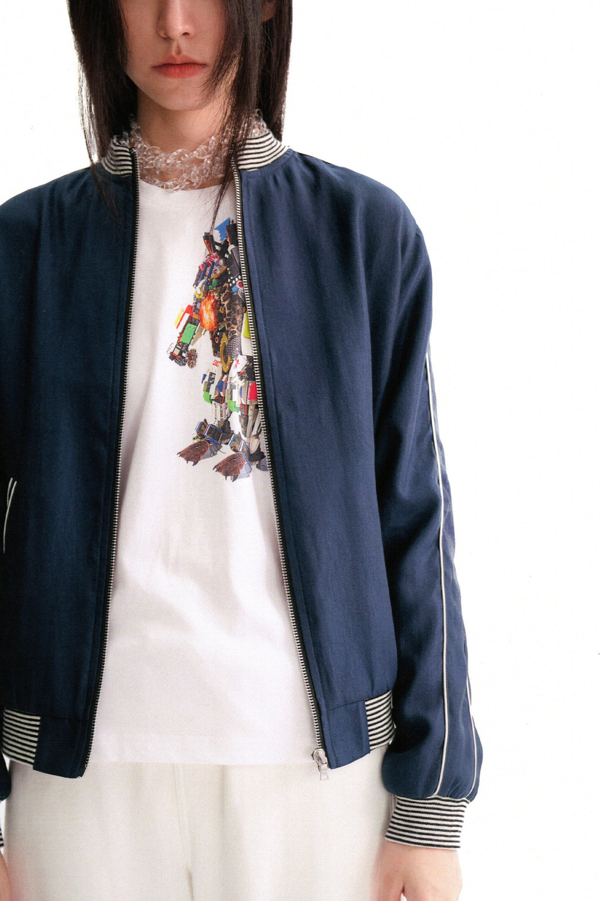 URBAN+FOREST Satin Souvenir Baseball Jacket, premium urban and streetwear designers apparel on PROJECTISR.com, URBAN+FOREST