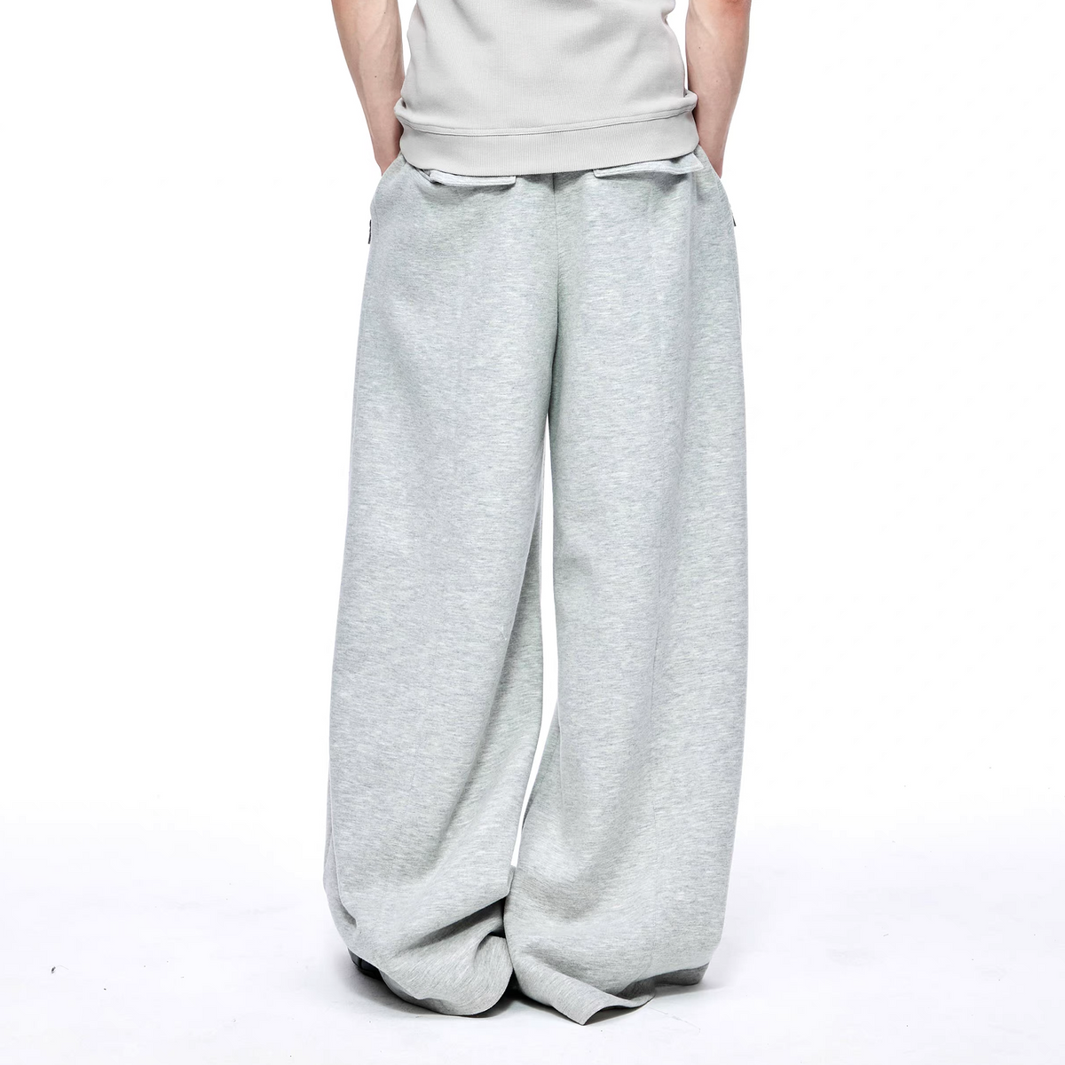 TIWILLTANG Deconstructed Matte Wool-Blend Slouch Pants