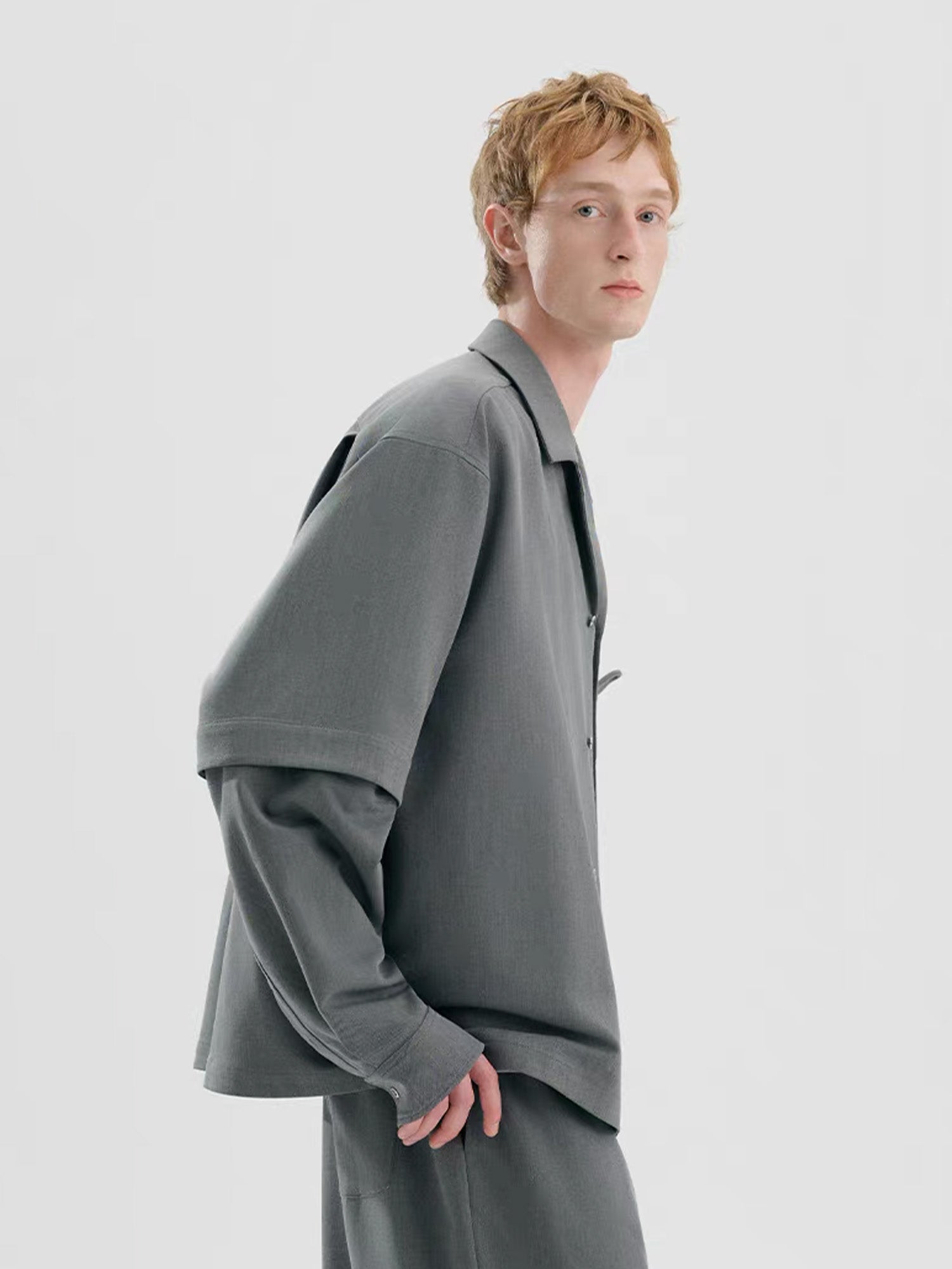 TIWILLTANG Detachable-Sleeve Tie-Pocket Shirt, premium urban and streetwear designers apparel on PROJECTISR.com, TIWILLTANG