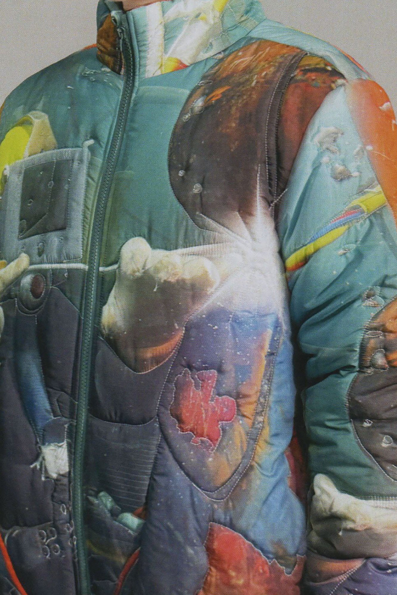 URBAN+FOREST Full-Print Quilted Puffer Jacket
