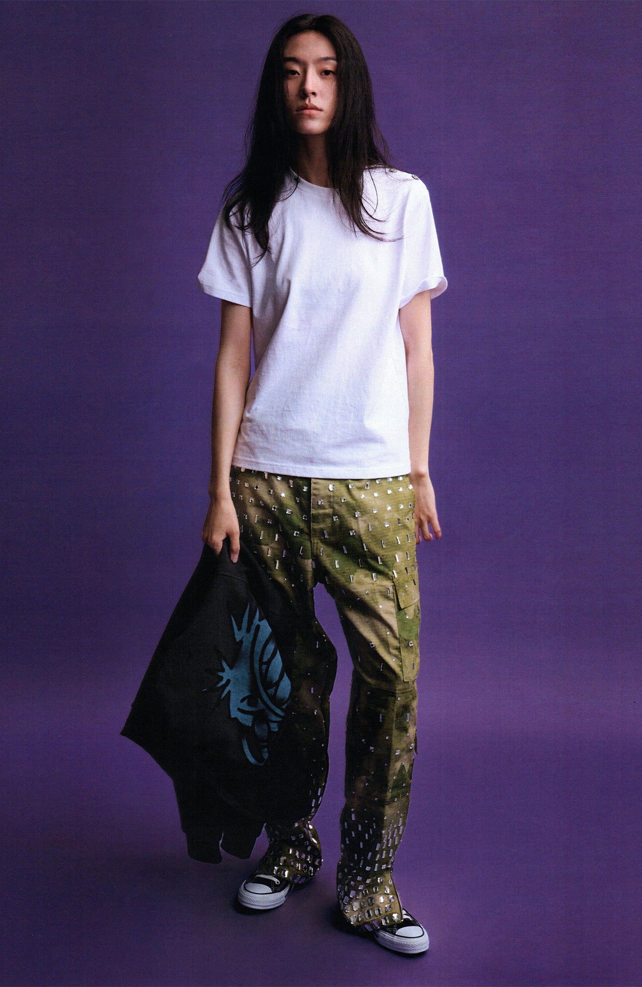 URBAN+FOREST Ocean Monster Graphic Masked Hooded Jacket