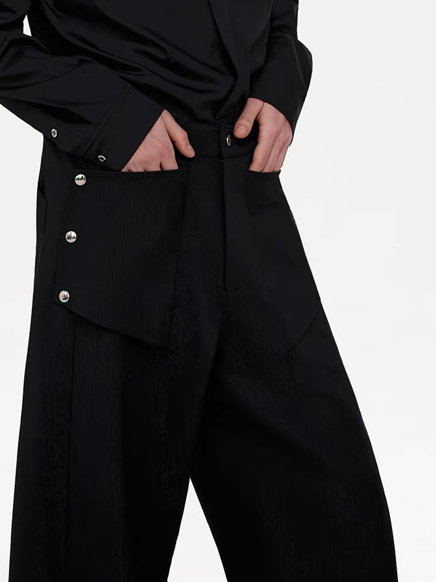 TIWILLTANG Detachable Pocket Flap Trousers