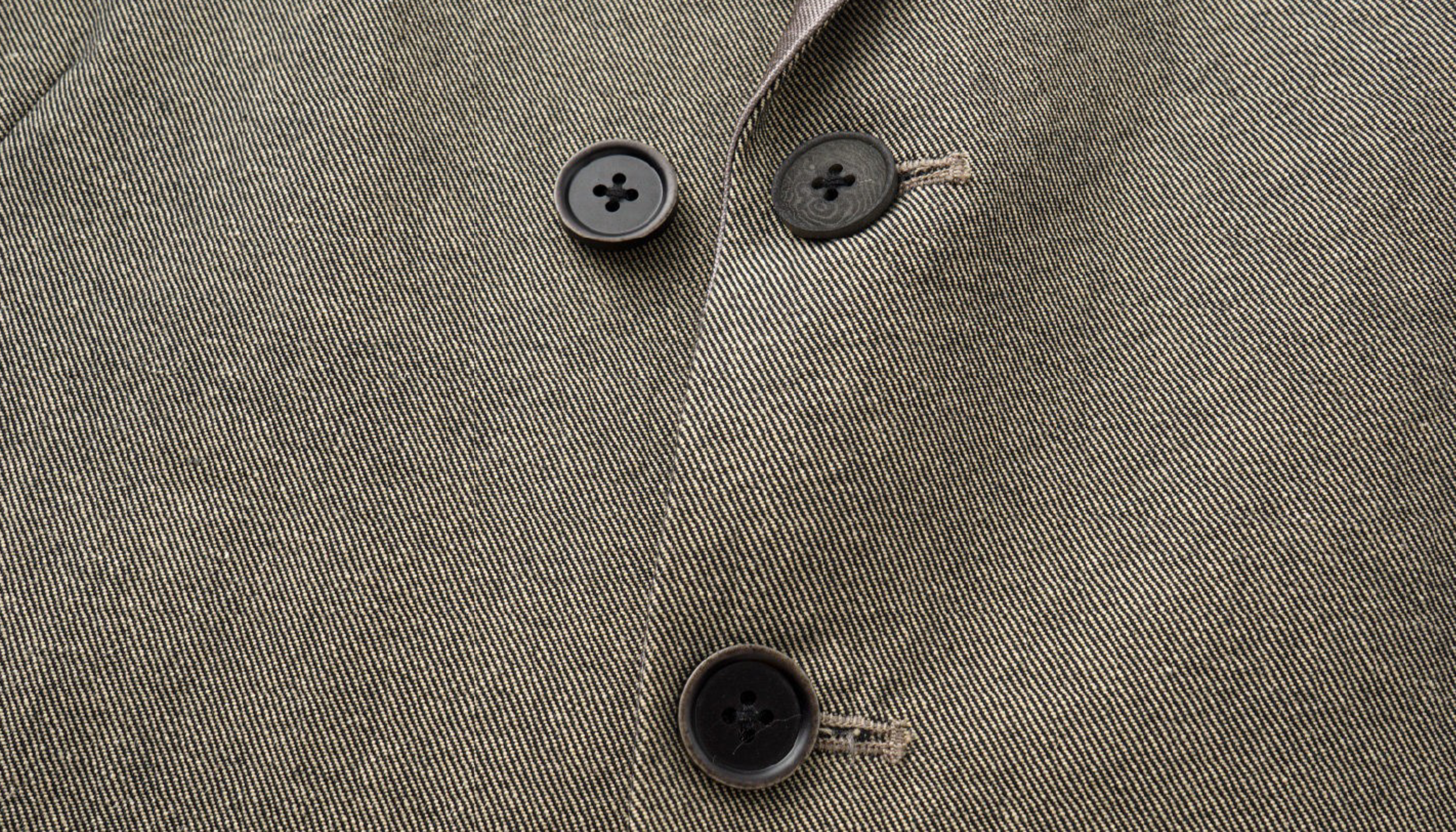 ALVNG AR ANTS Spliced Dual-Collar Linen-Blend Blazer, premium urban and streetwear designers apparel on PROJECTISR.com, ALVNG AR ANTS