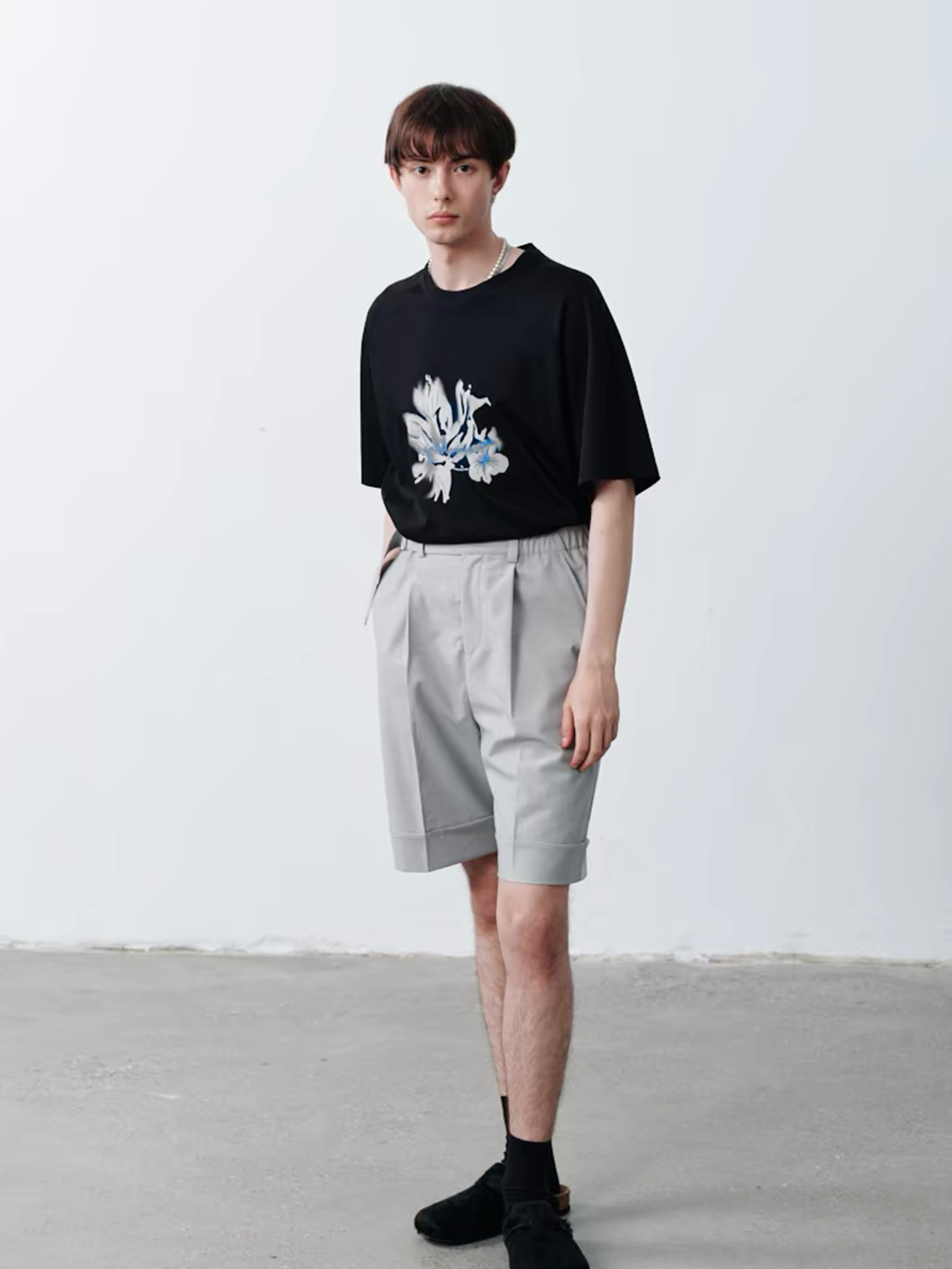 GRAINMUSTARD Pleated Linen-Blend Belt Tailored Shorts
