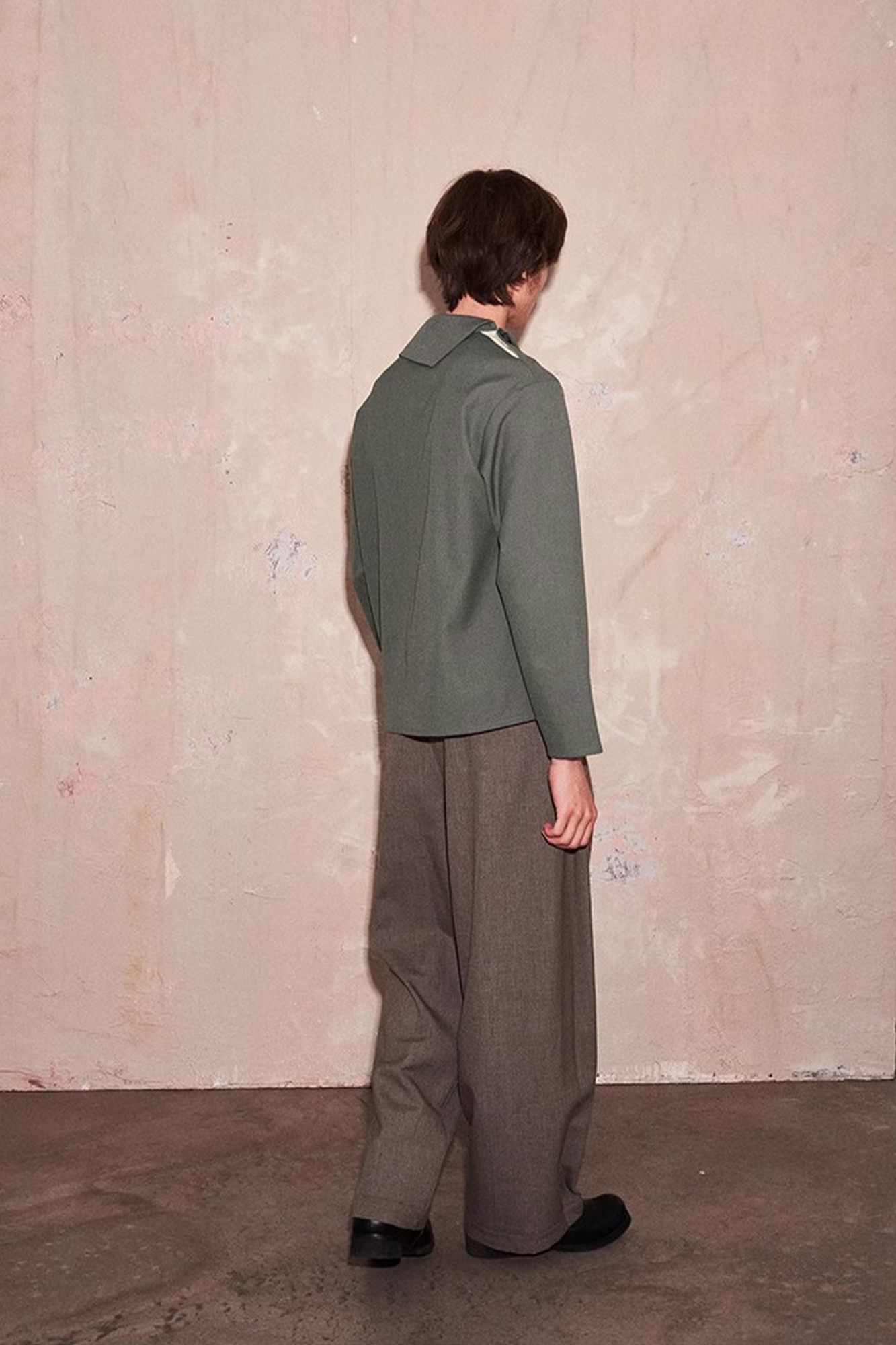 SAME FLOW Essential Asym Cowl Collar Drape Pullover