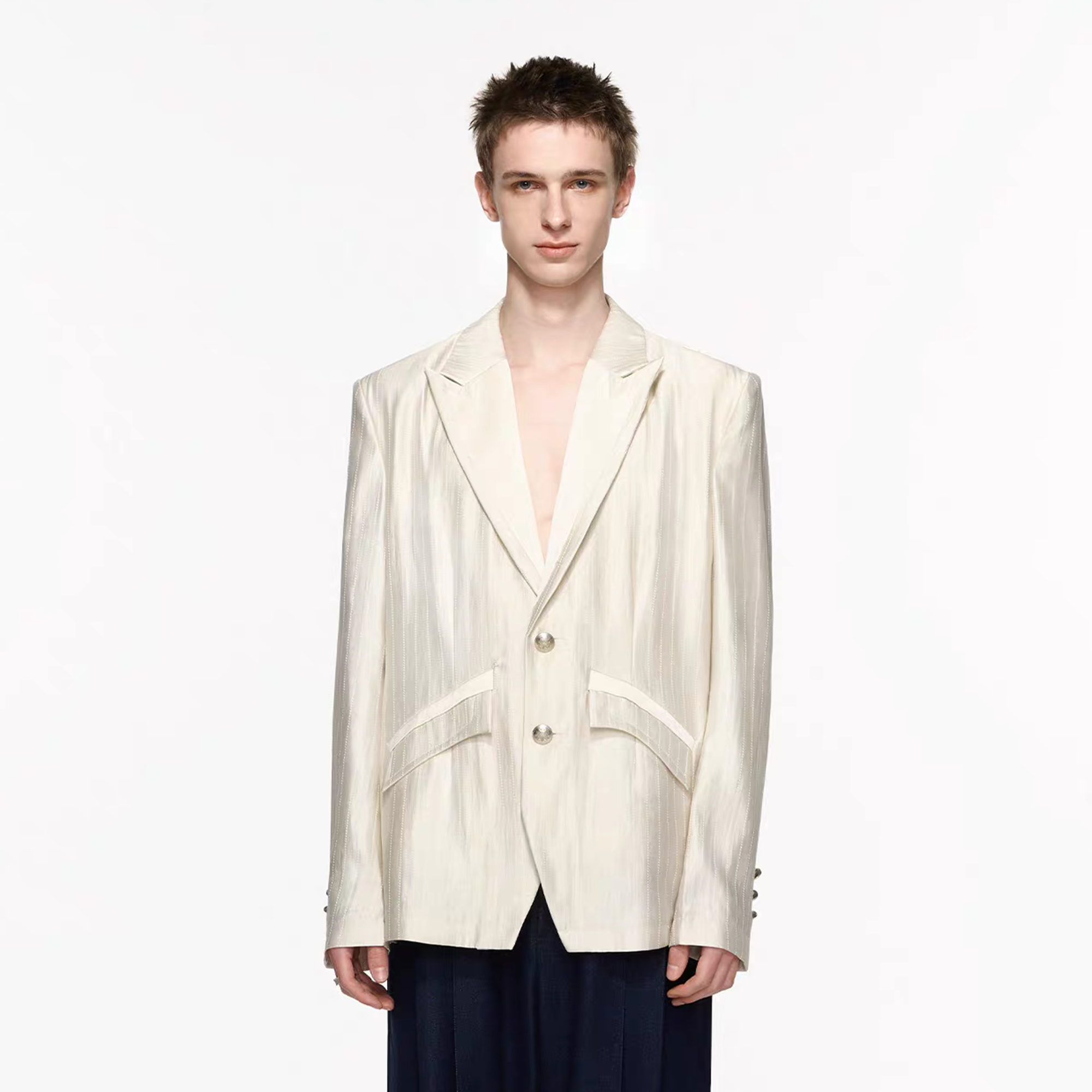 TIWILLTANG Classic Notch Lapel Blazer