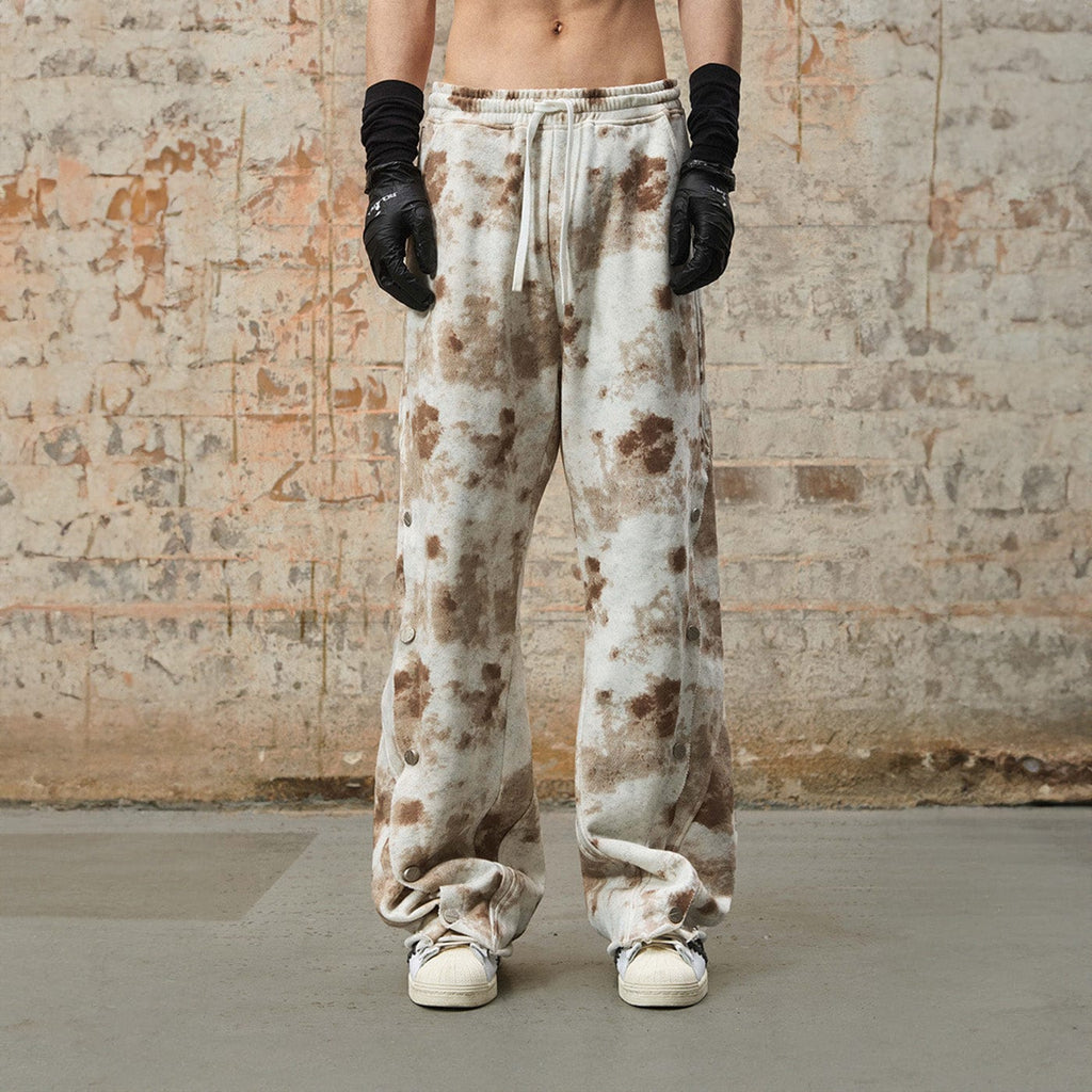 RELABEL Deconstructed Washed Cement-Dyed Pants, premium urban and streetwear designers apparel on PROJECTISR.com, RELABEL