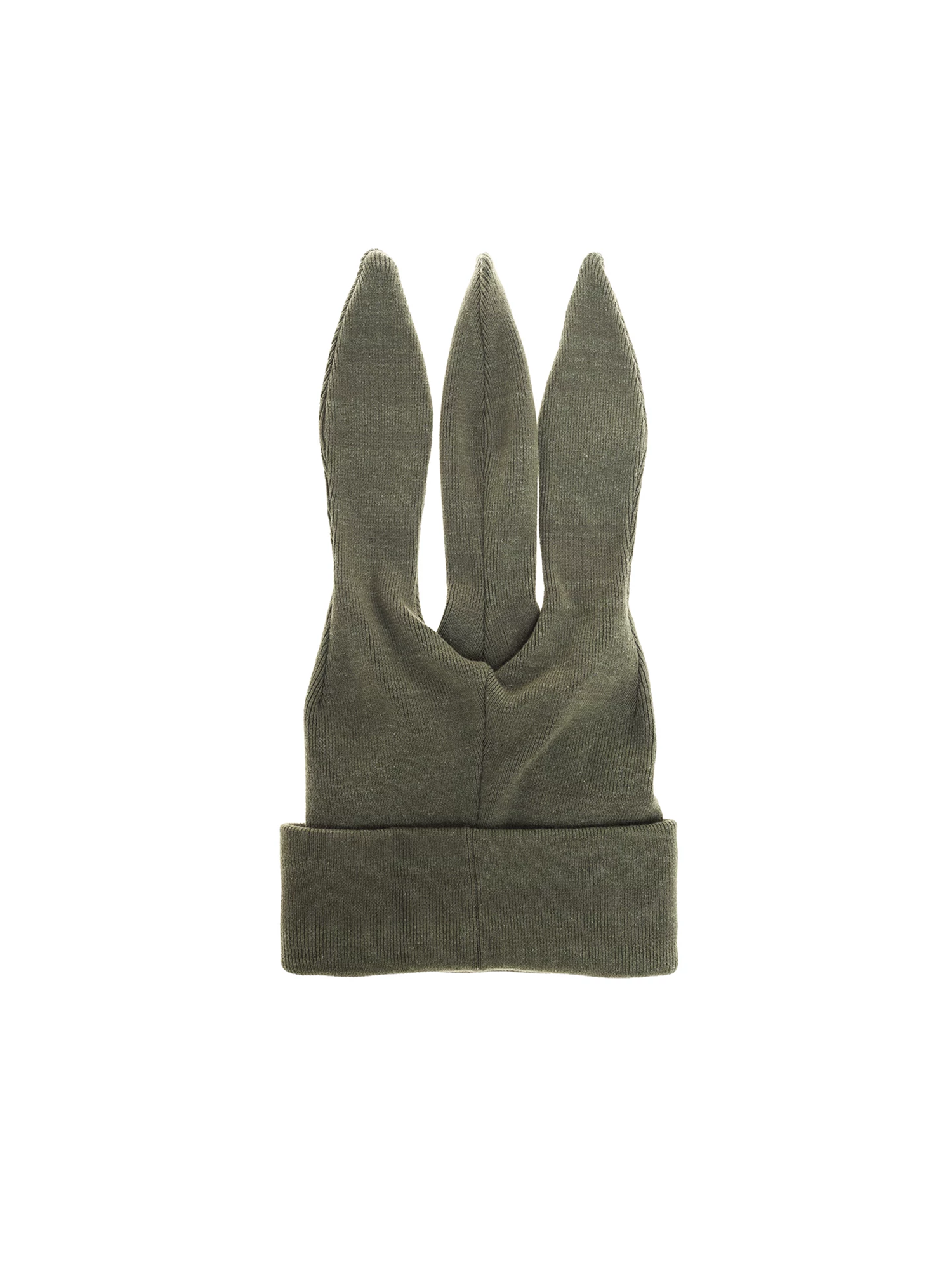 6CRAYON Trible-ear Ribbed Knit Beanie