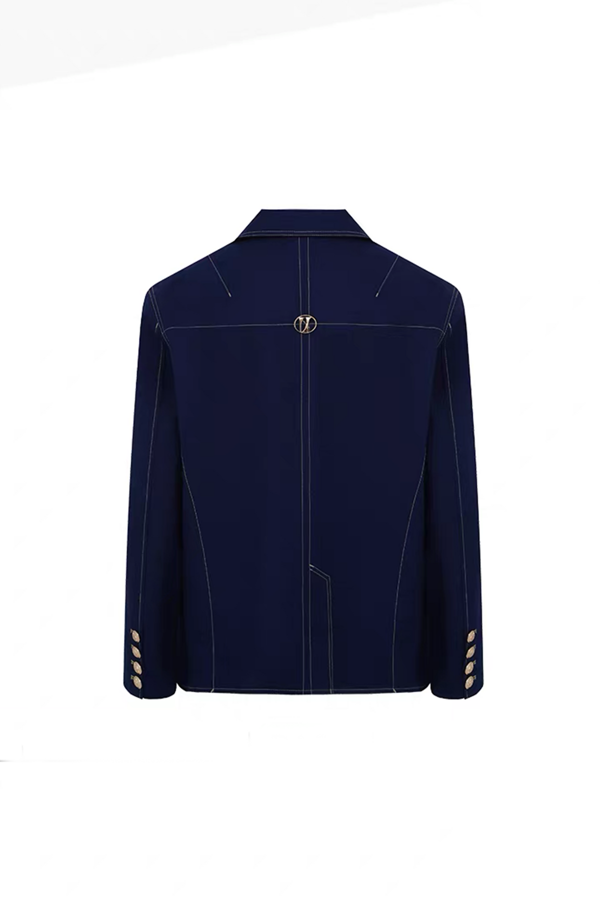 TIWILLTANG Embroidered Badge Lapel Jacket