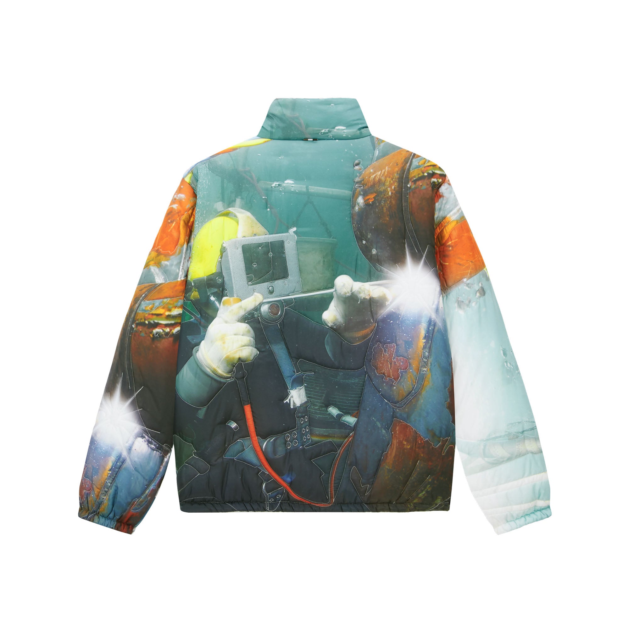 URBAN+FOREST Full-Print Quilted Puffer Jacket