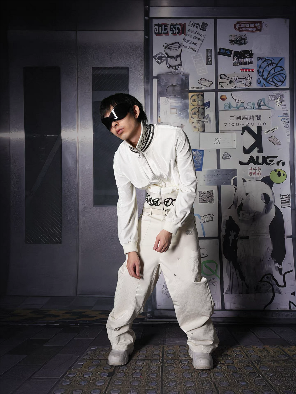 VINKID Anti-War Graphic Stand-Collar Jacket, premium urban and streetwear designers apparel on PROJECTISR.com, VINKID